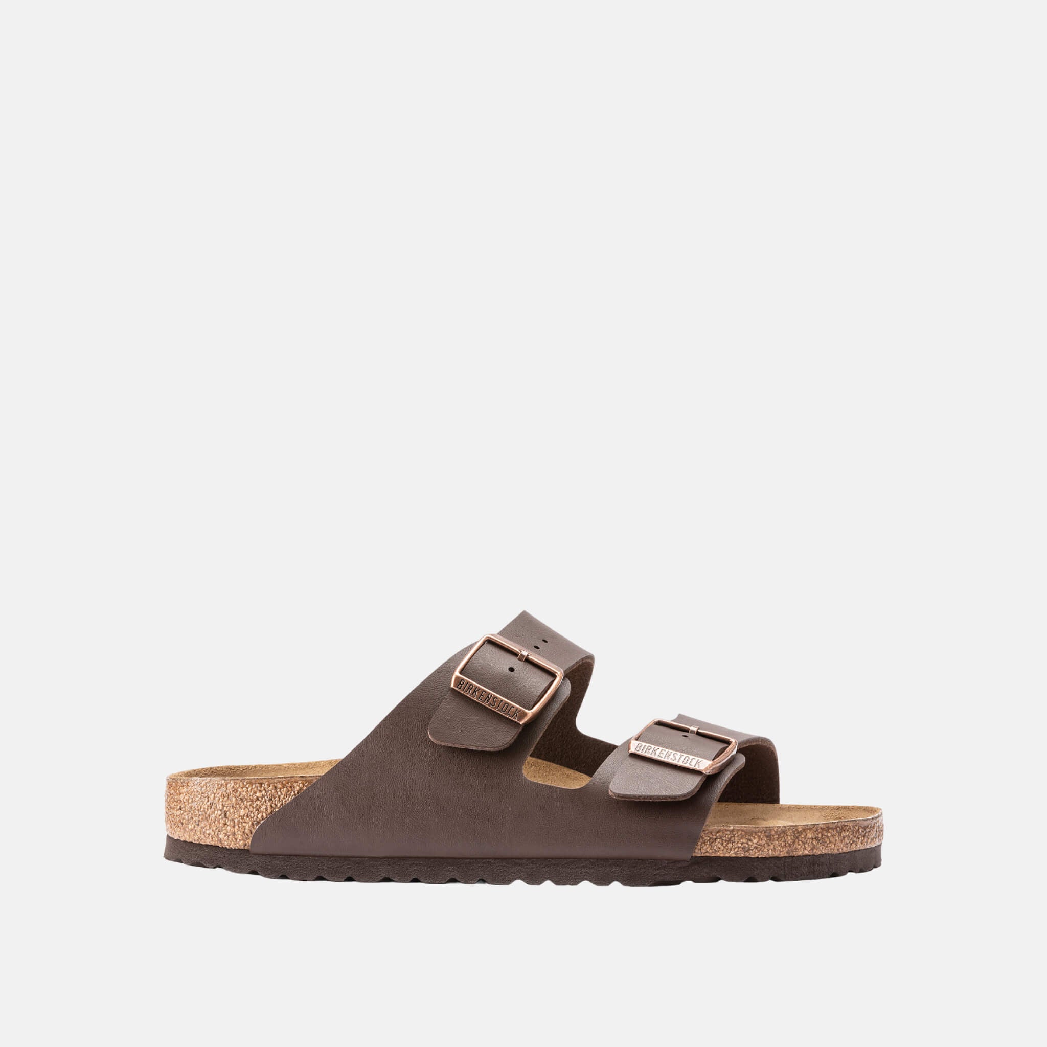 Tmavě hnědé pantofle Birkenstock Arizona Birko-Flor