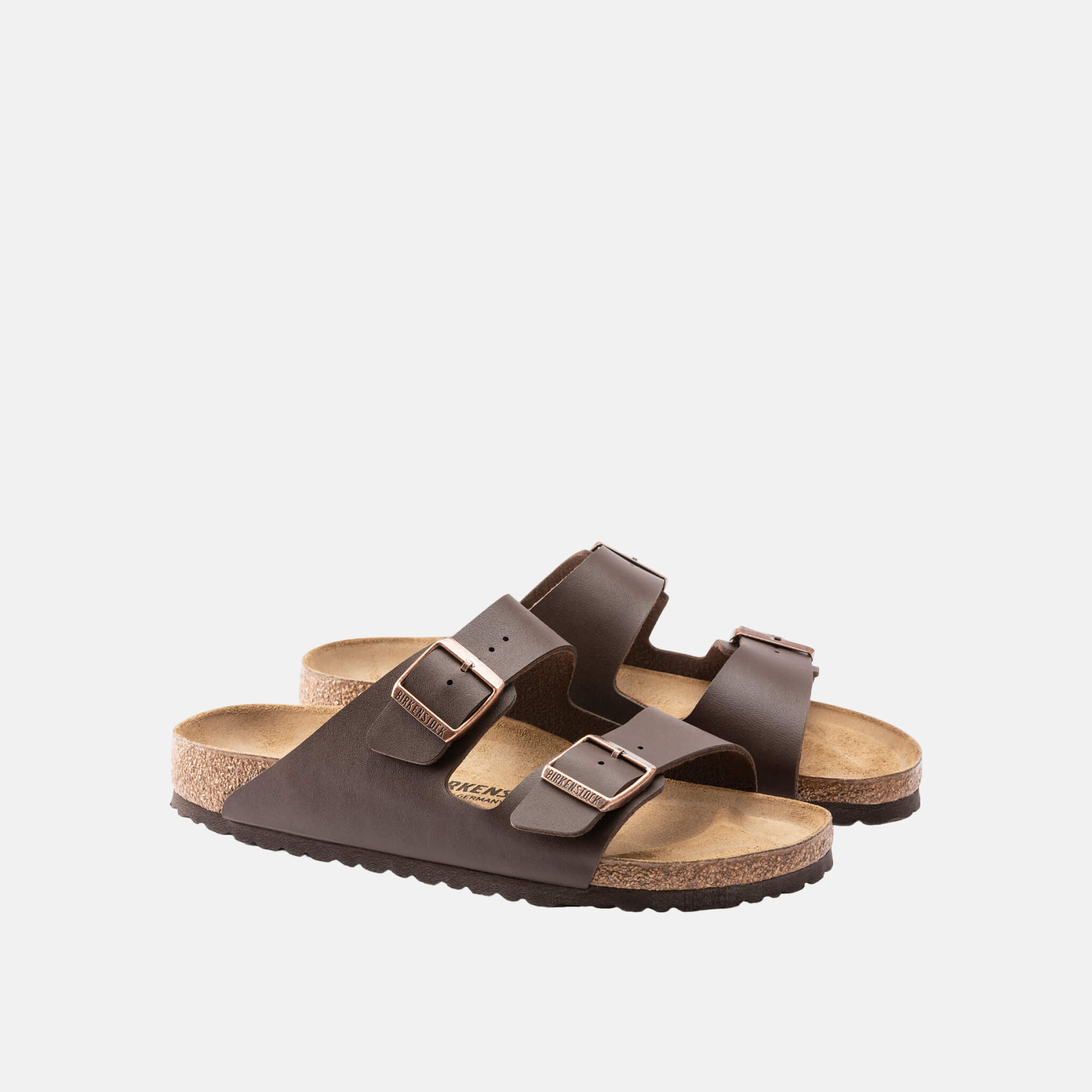 Tmavě hnědé pantofle Birkenstock Arizona Birko-Flor