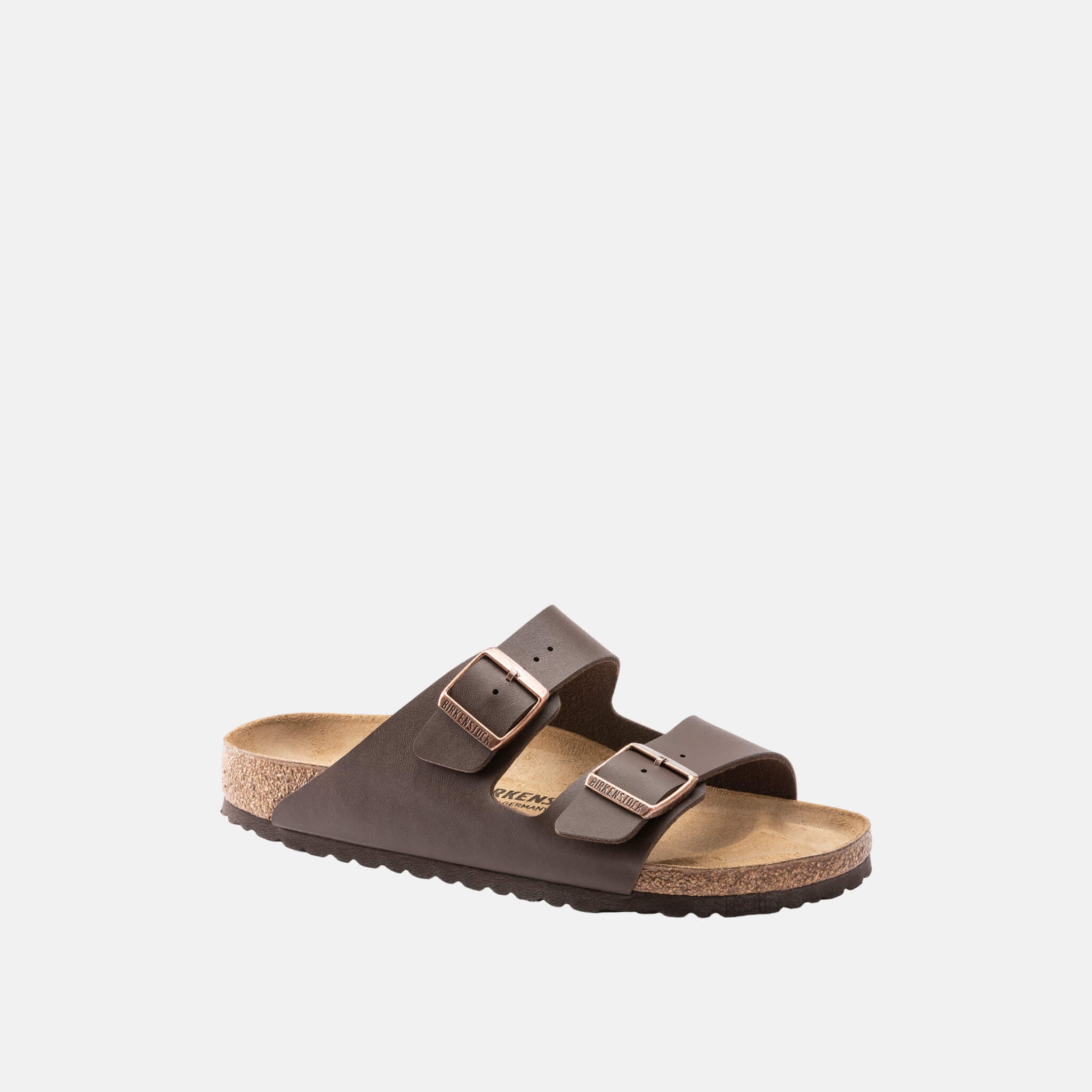 Tmavě hnědé pantofle Birkenstock Arizona Birko-Flor