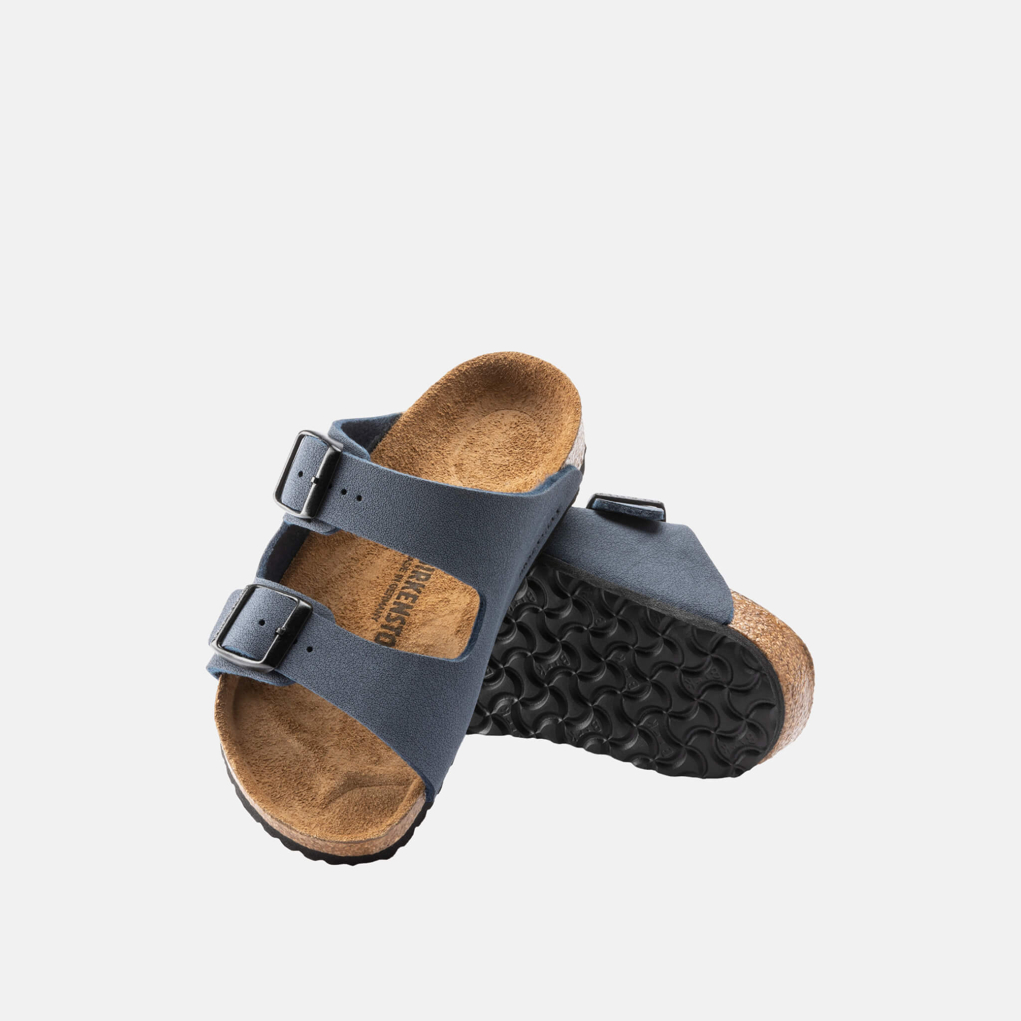 Modré pantofle Birkenstock Arizona Birko-Flor Nubuck