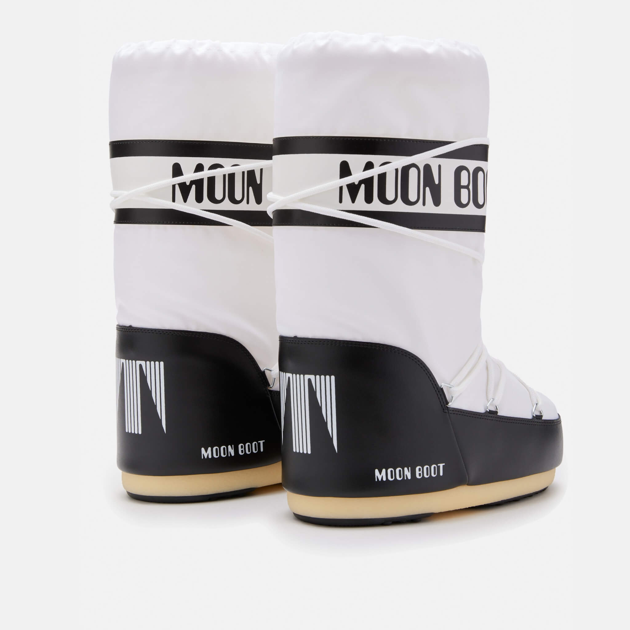 Dámské bílo-černé sněhule Moon Boot Icon Nylon