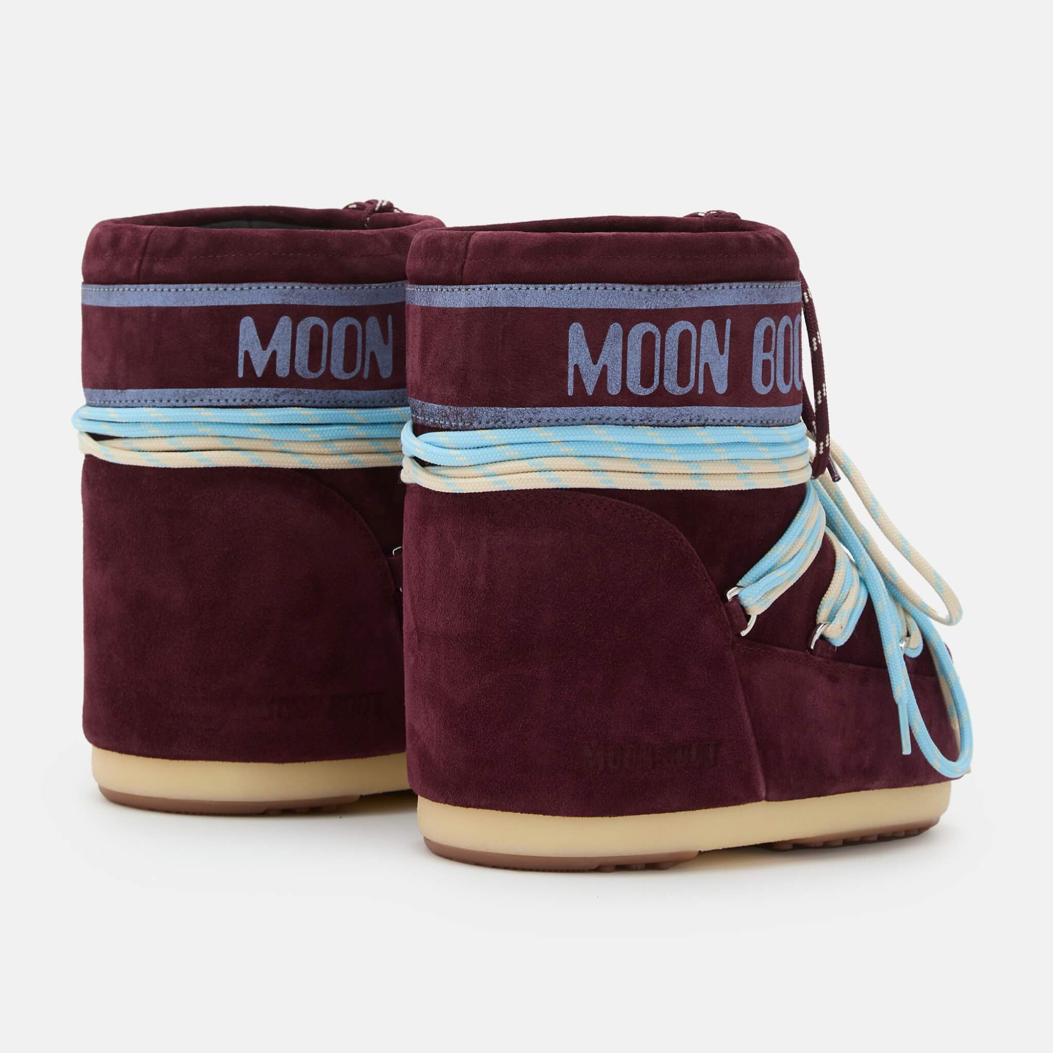 Dámské vínové sněhule Moon Boot Icon Low Suede Laces