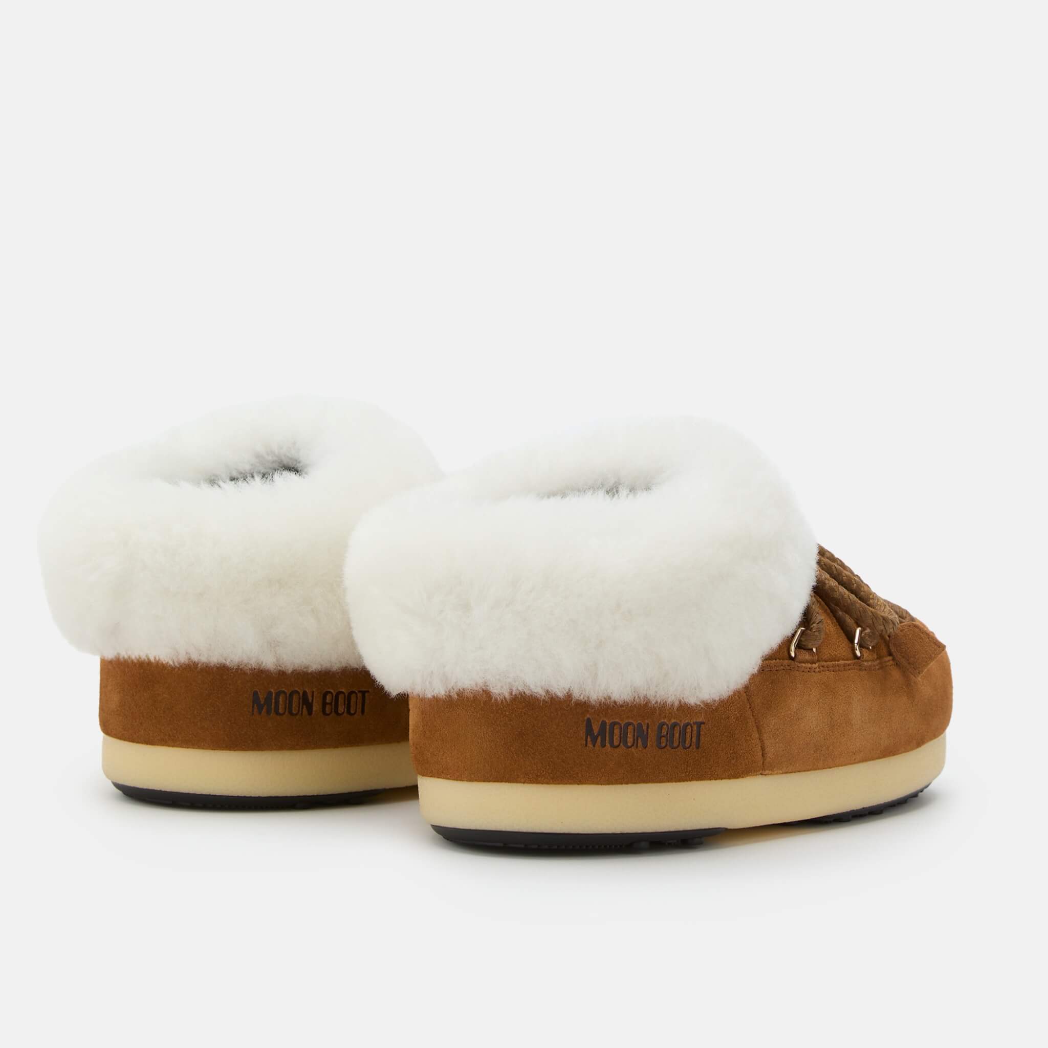 Dámské hnědé sněhule Moon Boot Evx Mule Suede