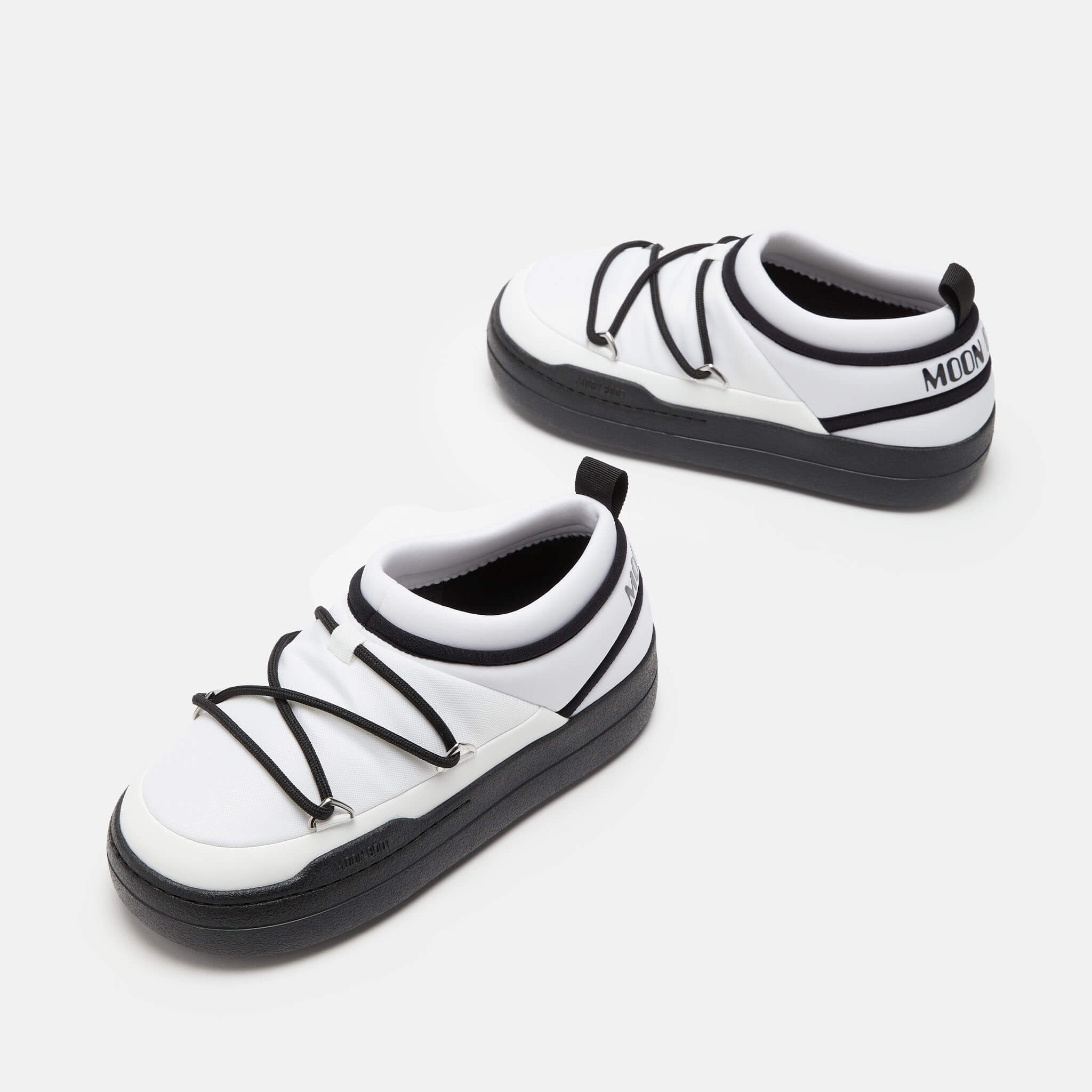 Dámské černo-bílé slip-on Moon Boot Park Icon