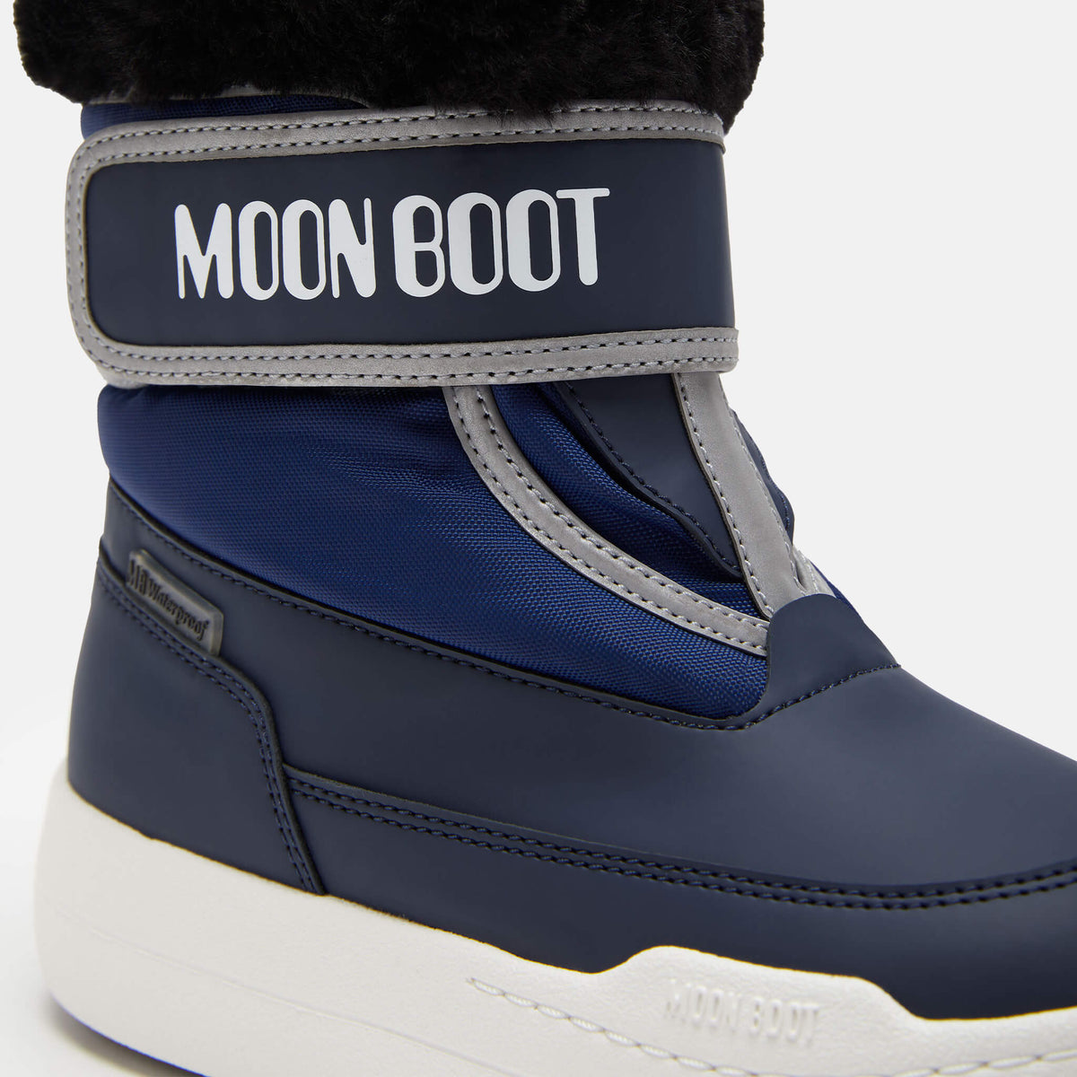 Dětské modré sněhule Moon Boot JR Park Strap