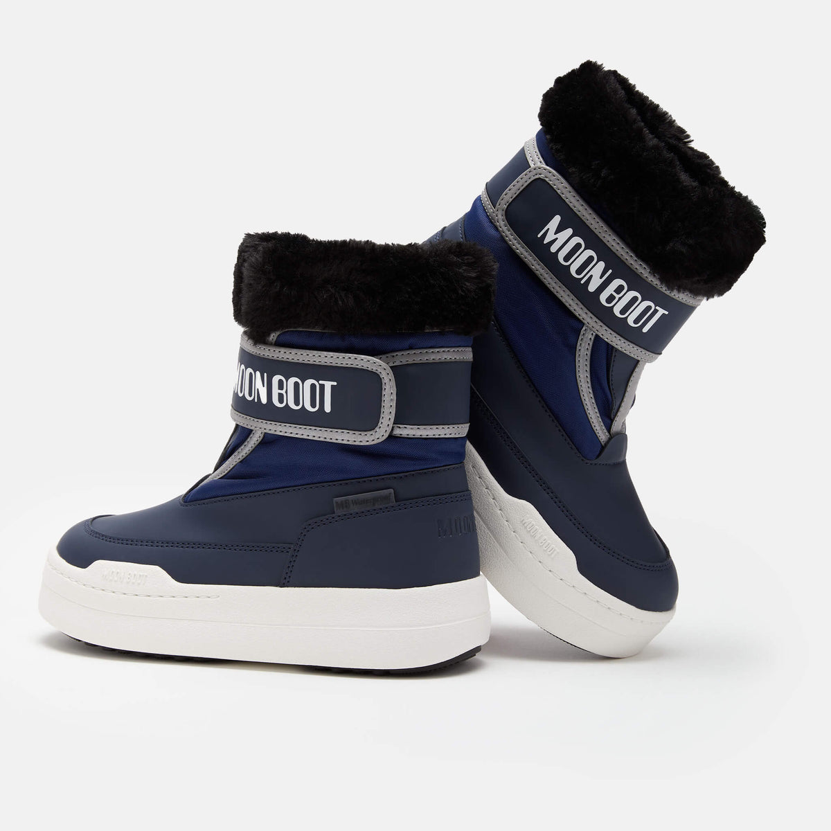 Dětské modré sněhule Moon Boot JR Park Strap