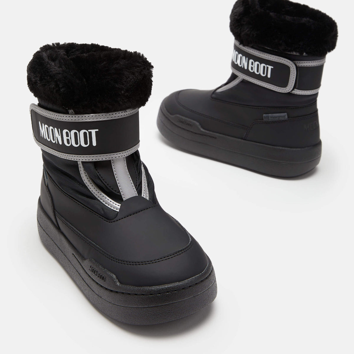 Dětské černé sněhule Moon Boot JR Park Strap