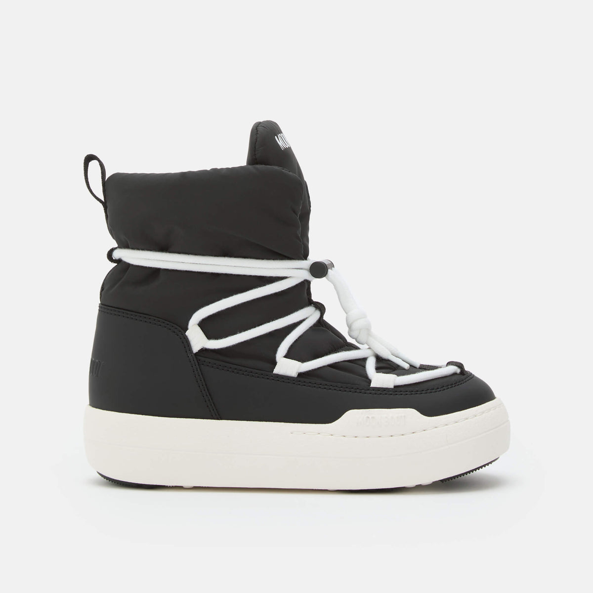 Dětské černé sněhule Moon Boot JR Park Lace Mid