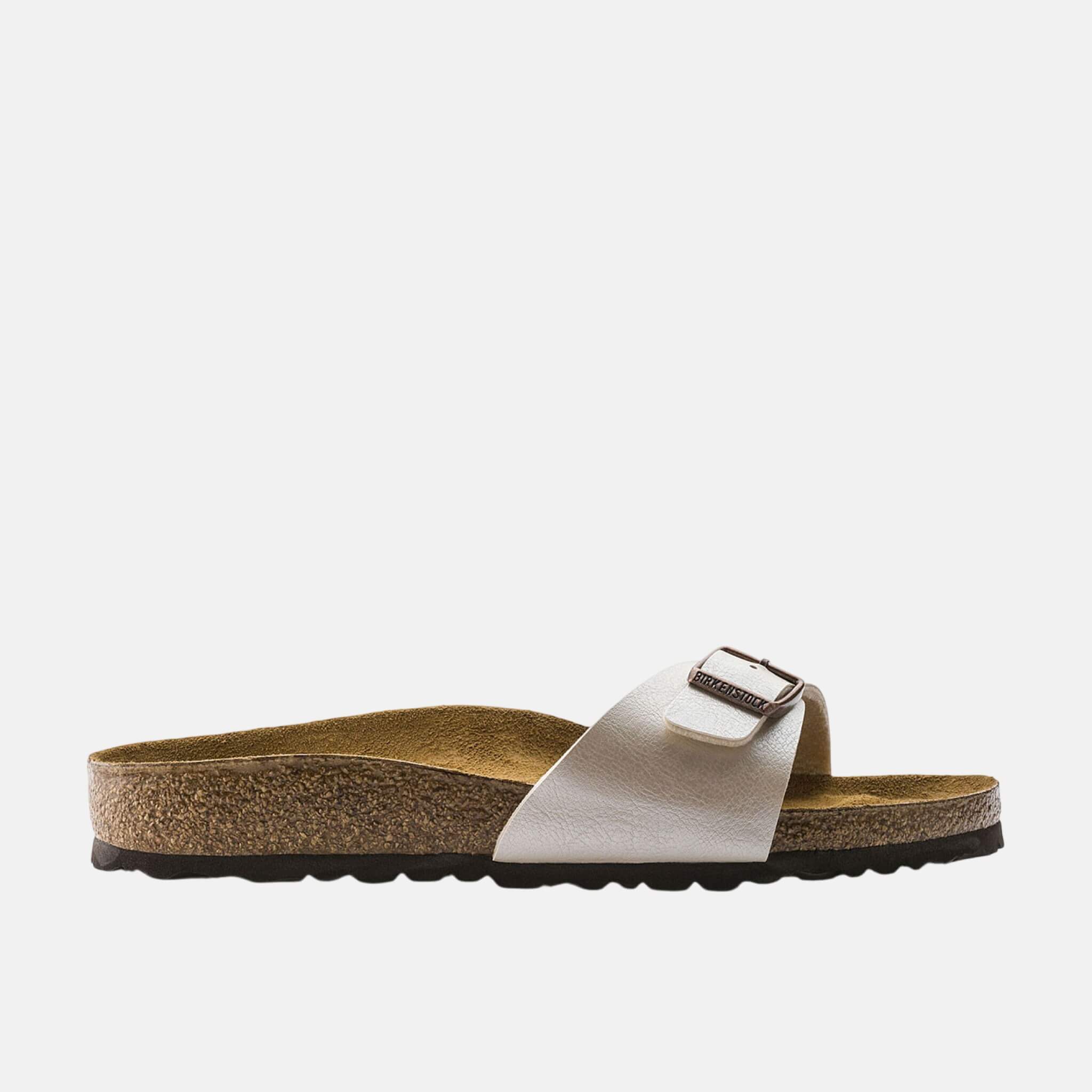 Bílé pantofle Birkenstock Madrid Birko-Flor Graceful