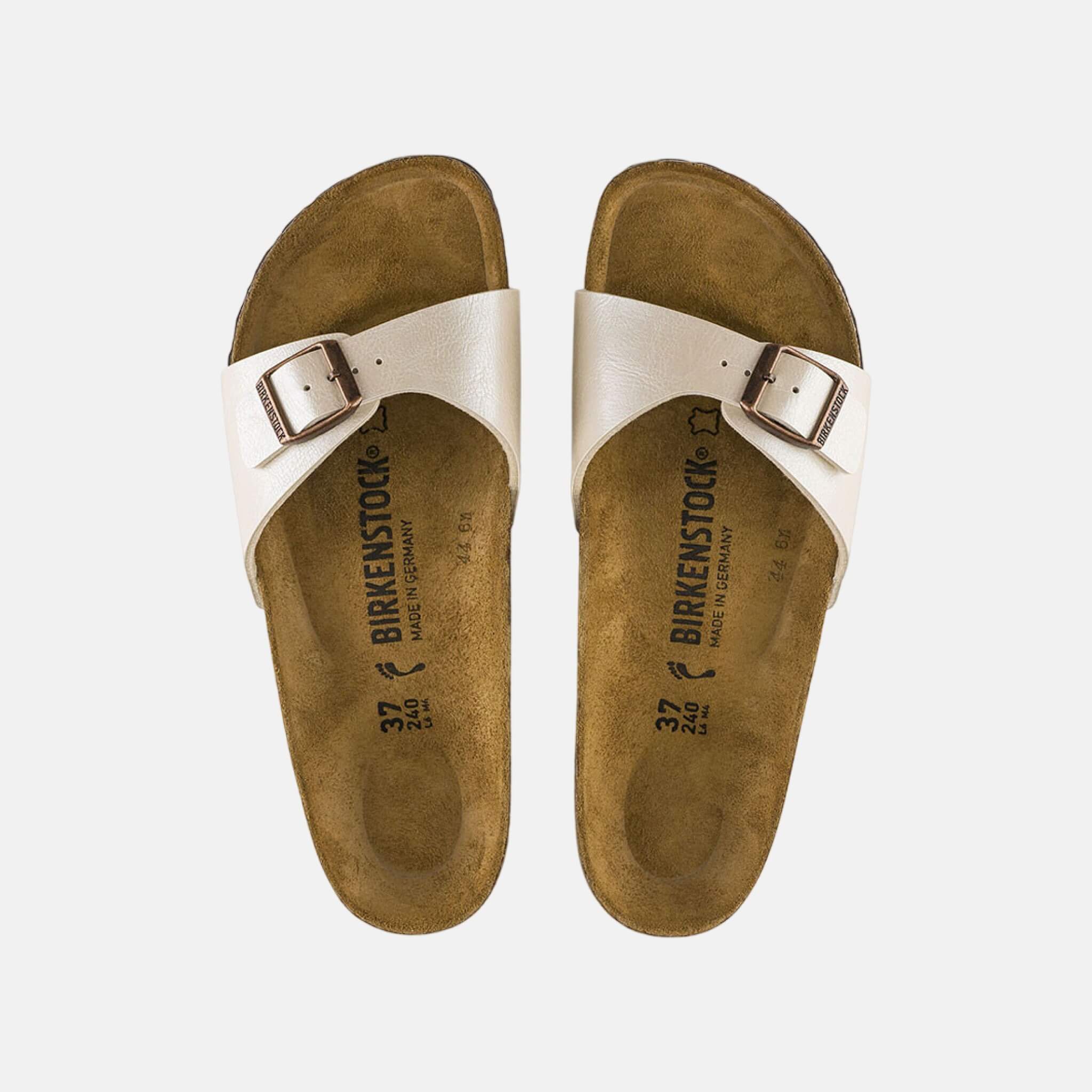 Bílé pantofle Birkenstock Madrid Birko-Flor Graceful