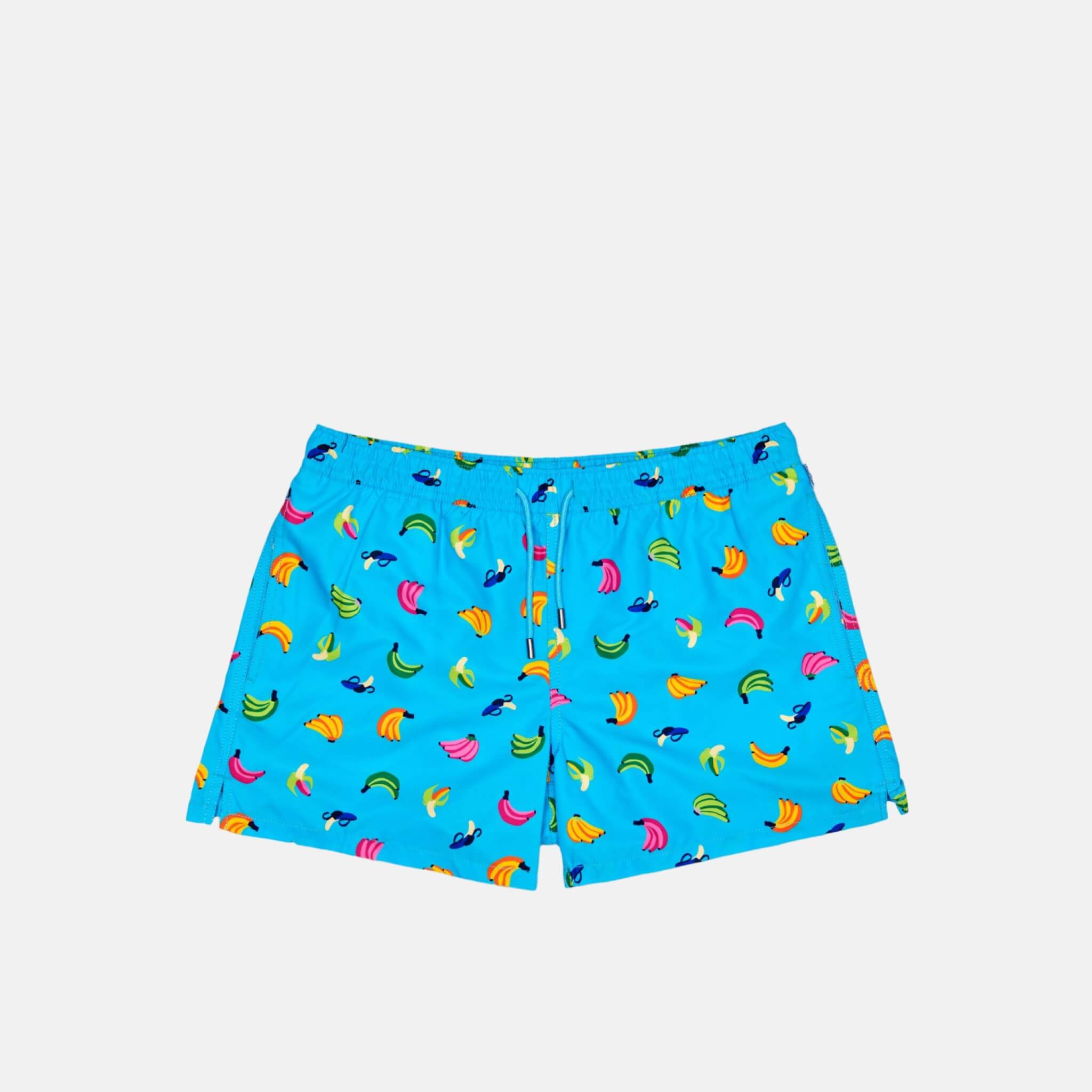 Pánské modré plavky Happy Socks s banány, vzor Banana