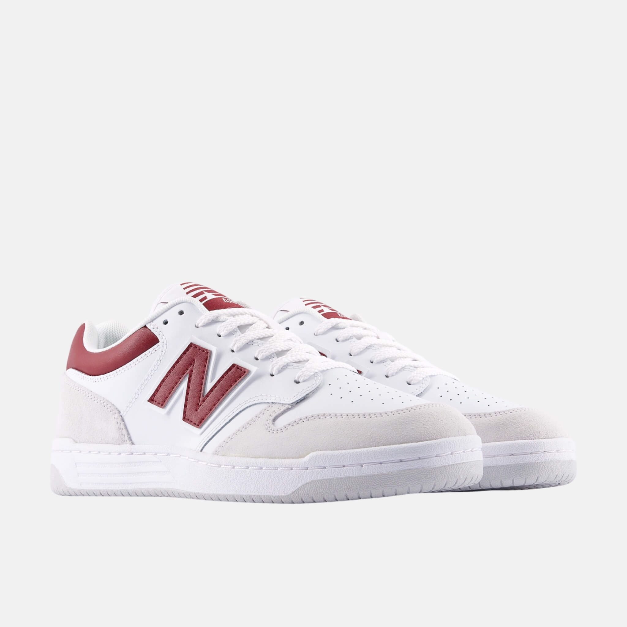 Pánské bílo-červené volnočasové tenisky New Balance BB480L