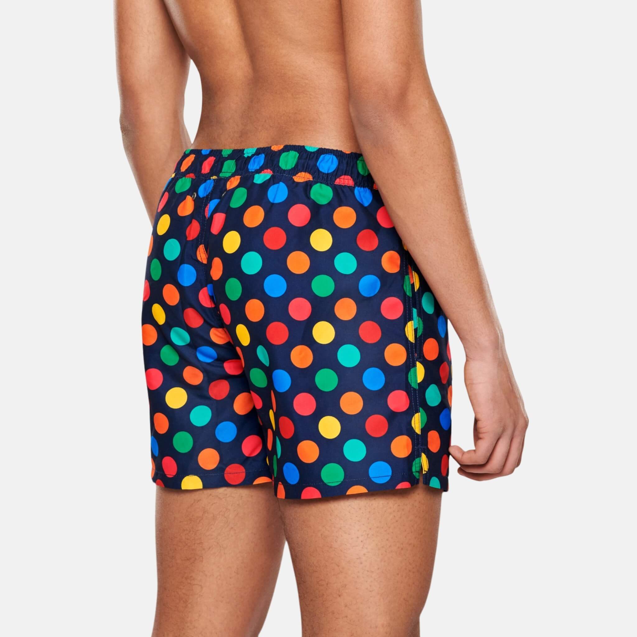 Barevné pánské plavky Happy Socks s puntíky, vzor Big Dot