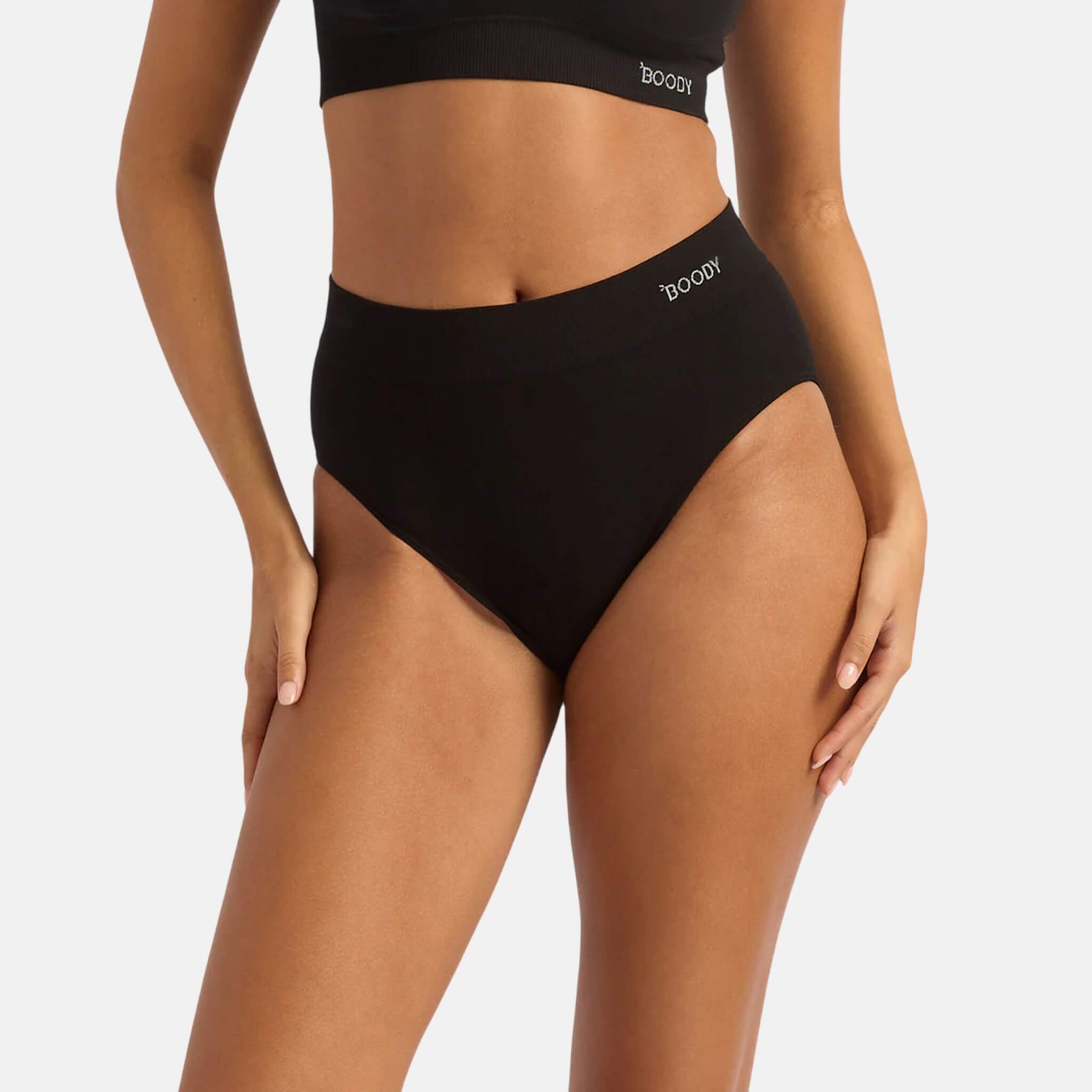 Černé kalhotky Boody Full Briefs