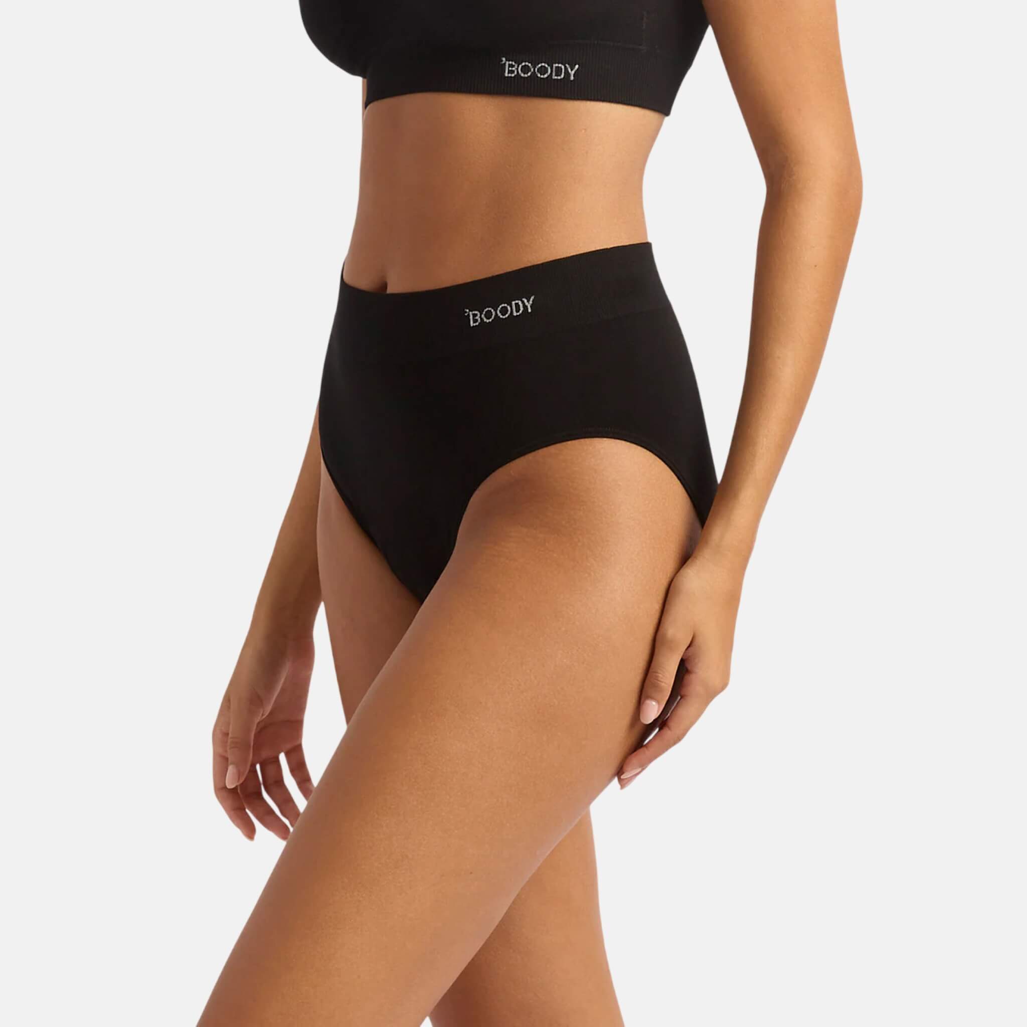 Černé kalhotky Boody Full Briefs