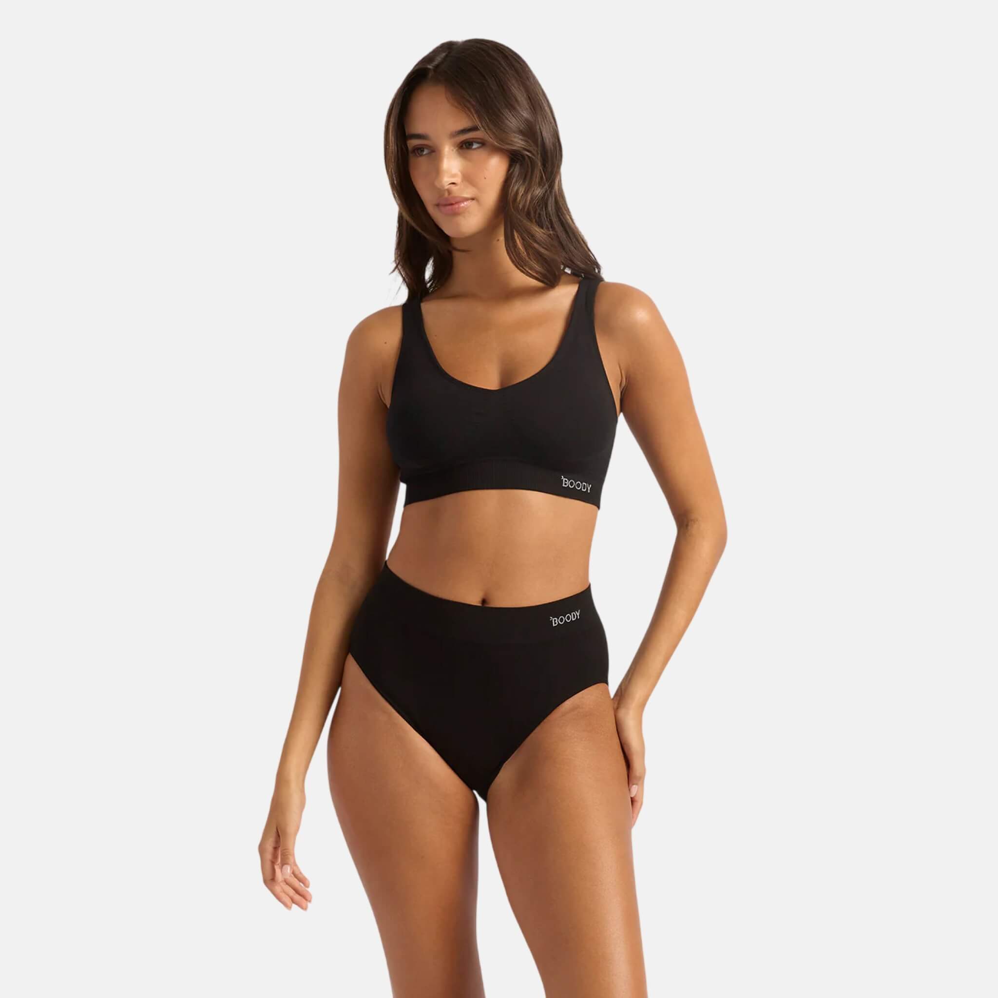 Černé kalhotky Boody Full Briefs