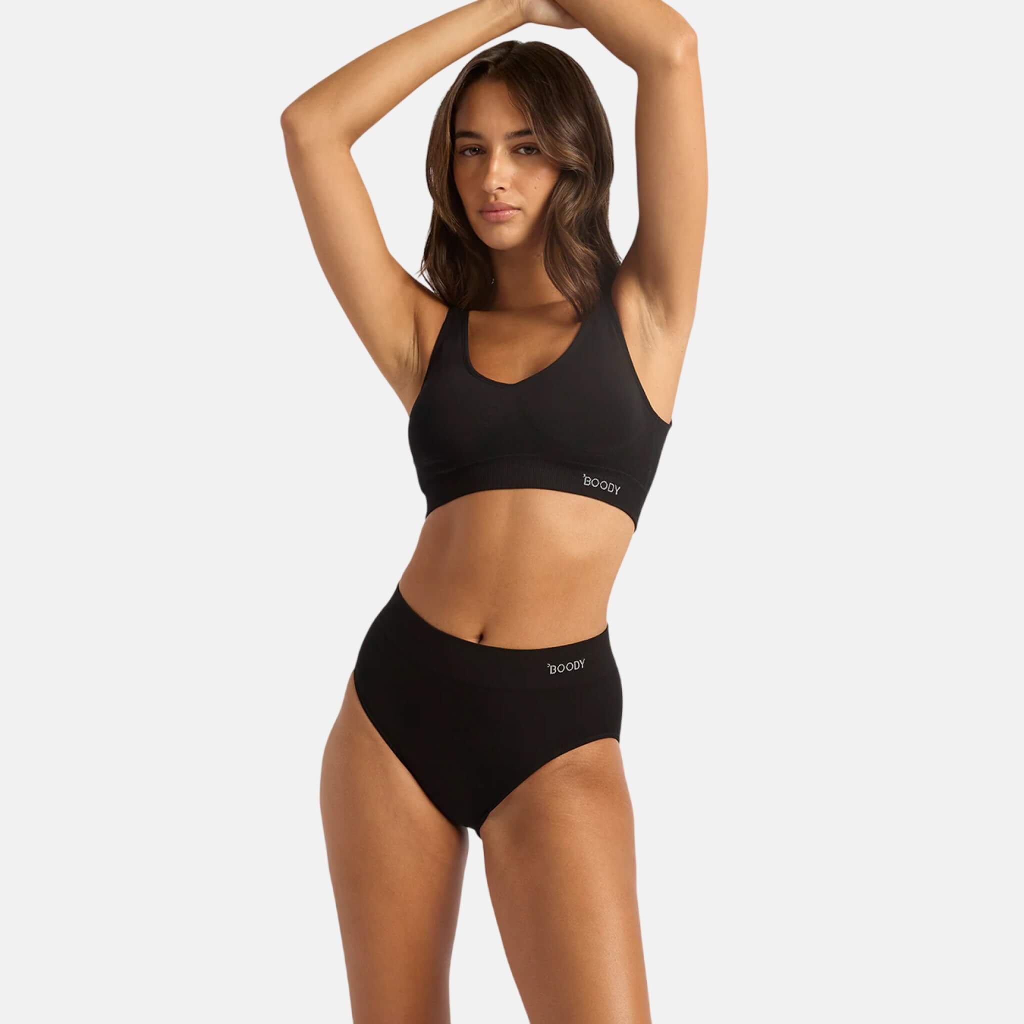 Černé kalhotky Boody Full Briefs