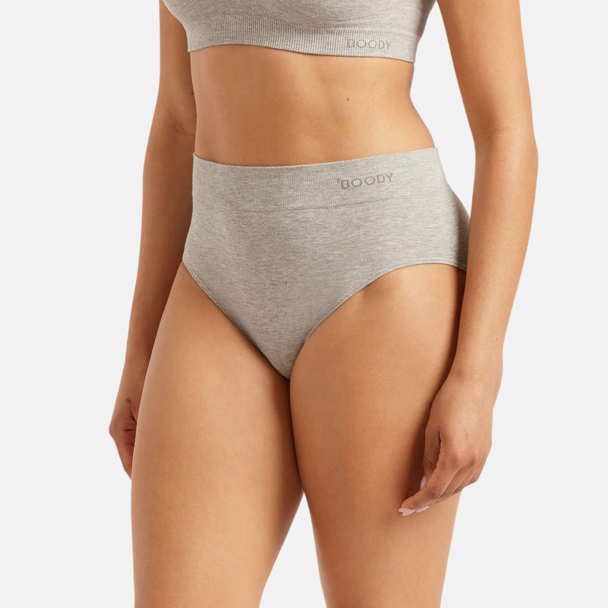 Šedé kalhotky Boody Full Briefs