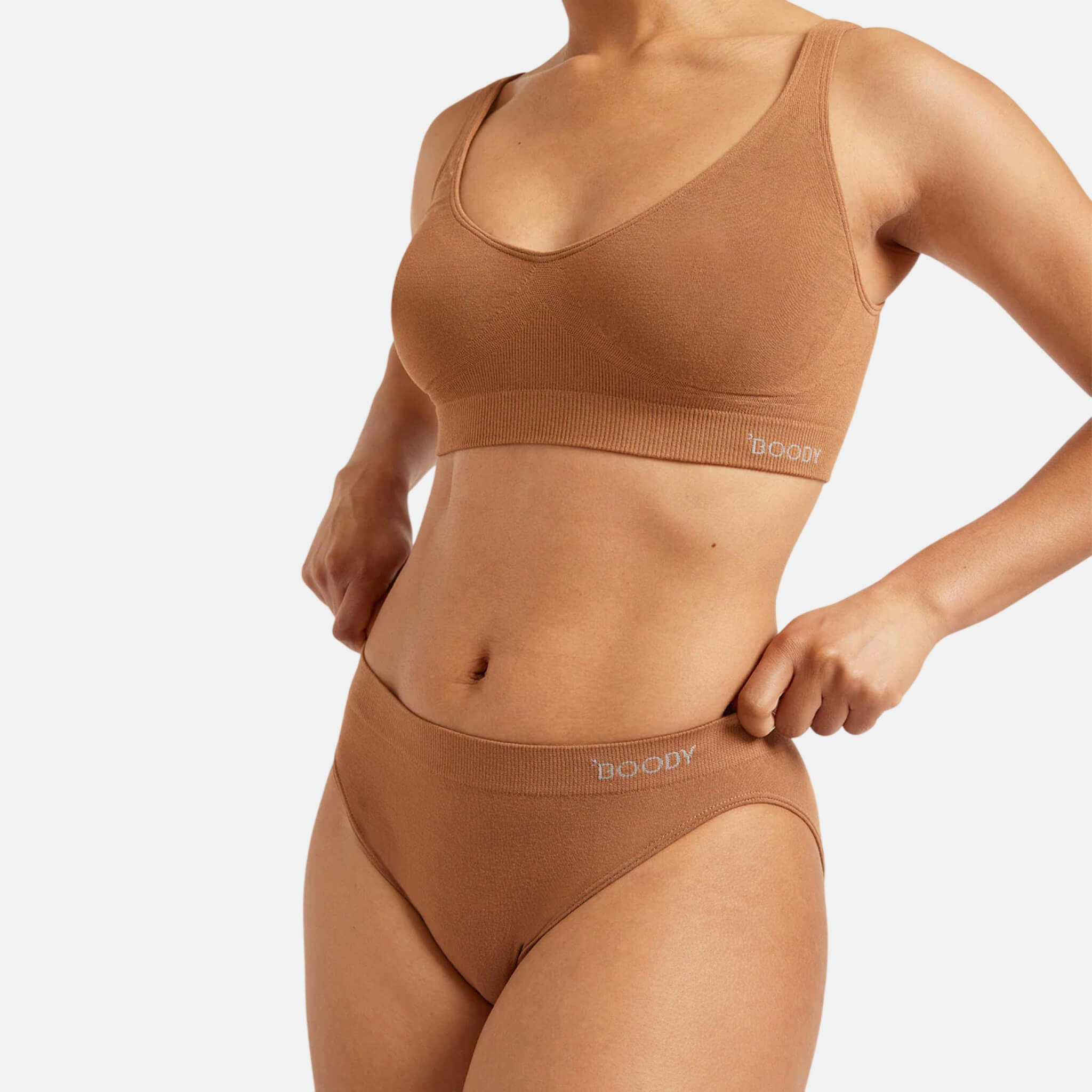 Hnědé kalhotky Boody Classic Bikini