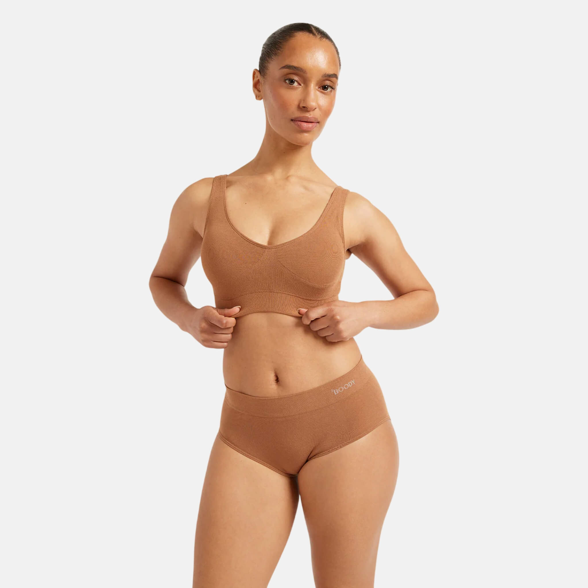Hnědá podprsenka Boody Padded Shaper Bra