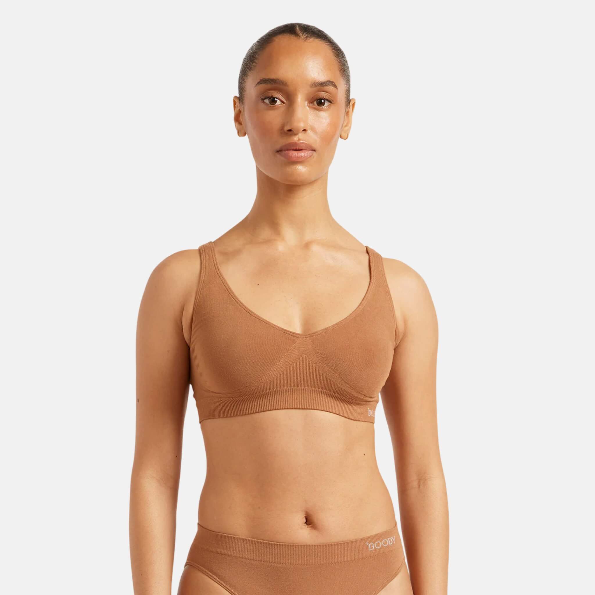 Hnědá podprsenka Boody Shaper Bra