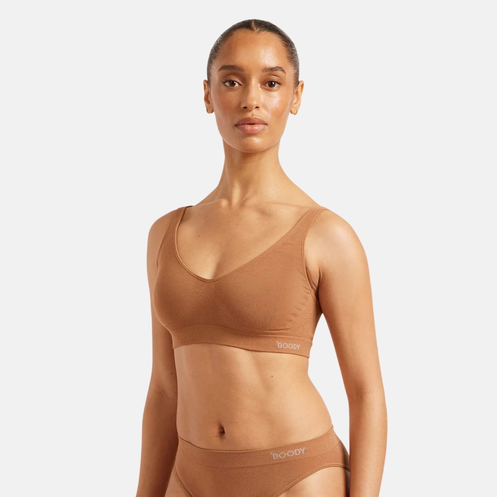 Hnědá podprsenka Boody Shaper Bra