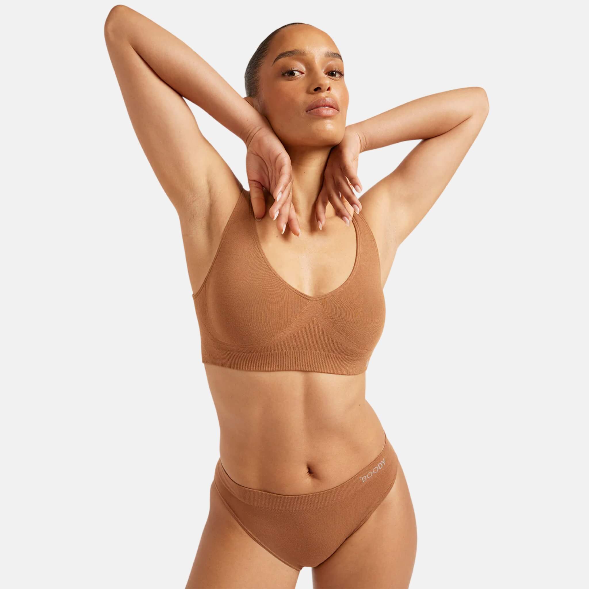 Hnědá podprsenka Boody Shaper Bra