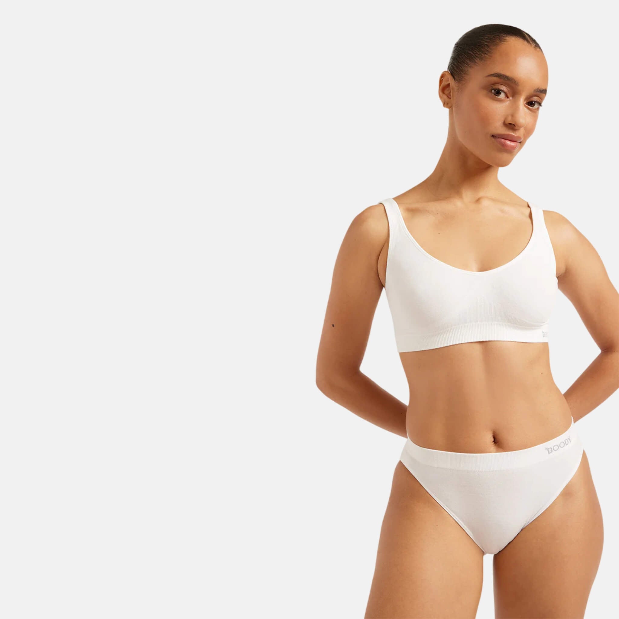 Bílá podprsenka Boody Shaper Bra