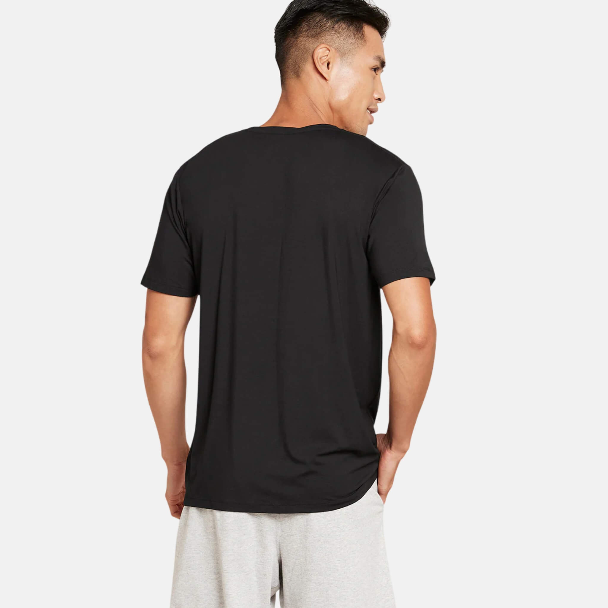 Pánské černé tričko Boody Crew Neck T-shirt