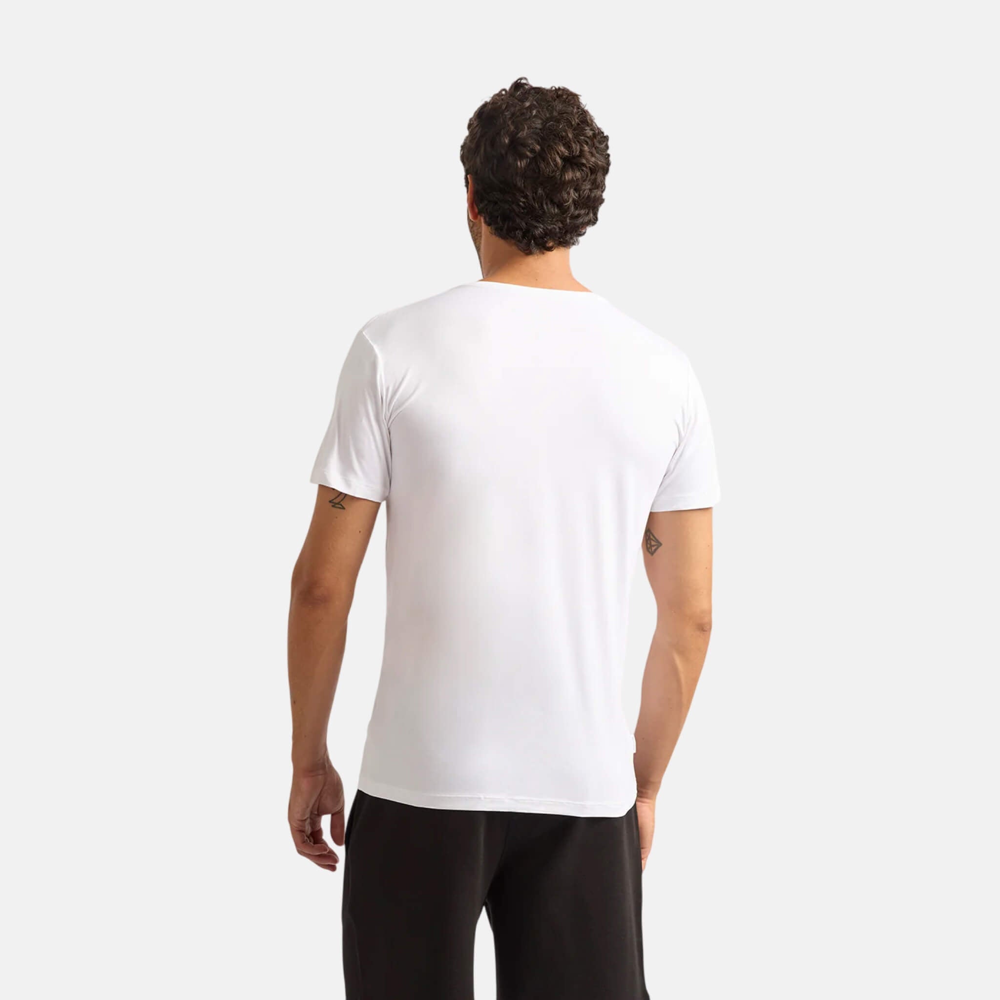 Pánské bílé tričko Boody Crew Neck T-shirt