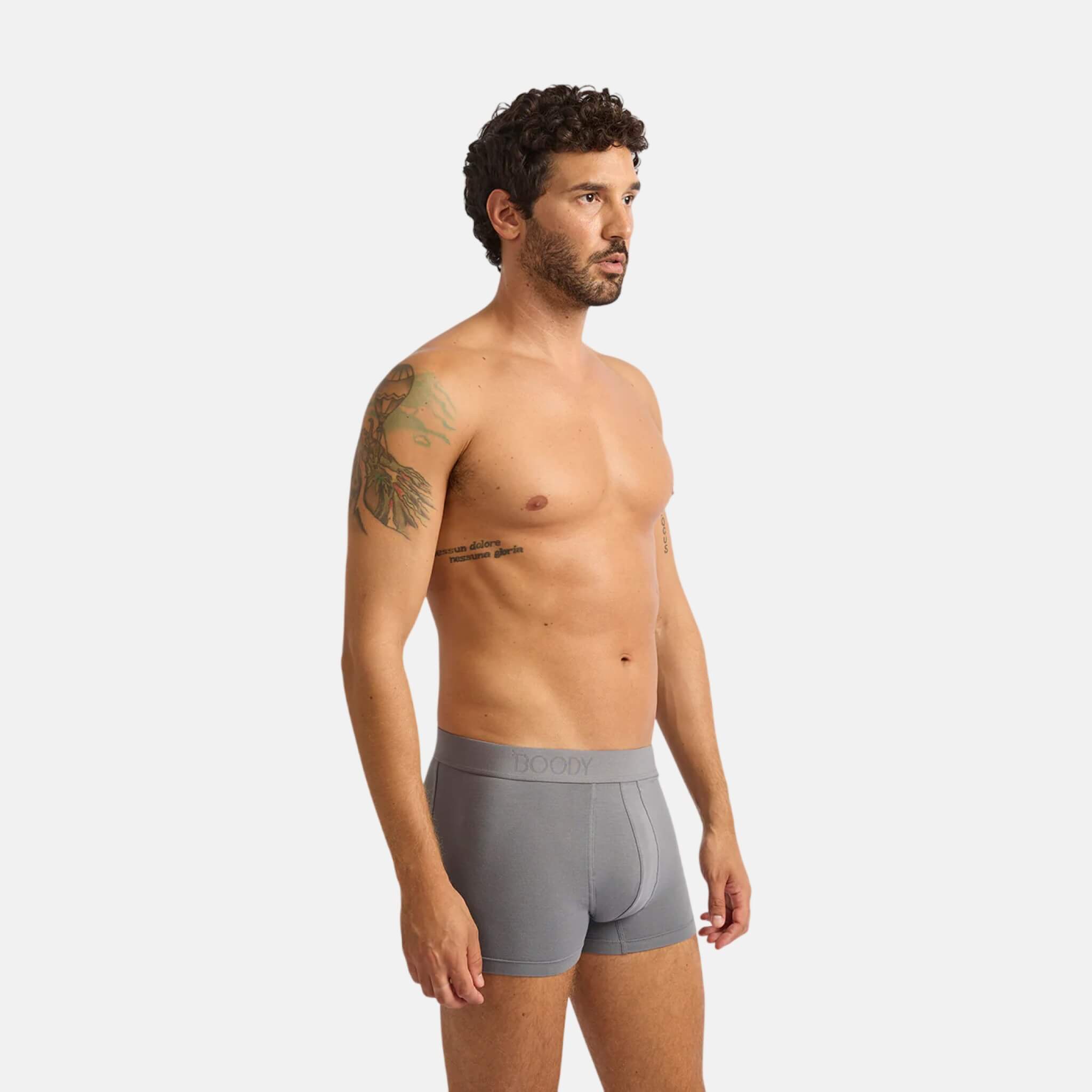 Šedé boxerky Boody Men's Everyday Boxers