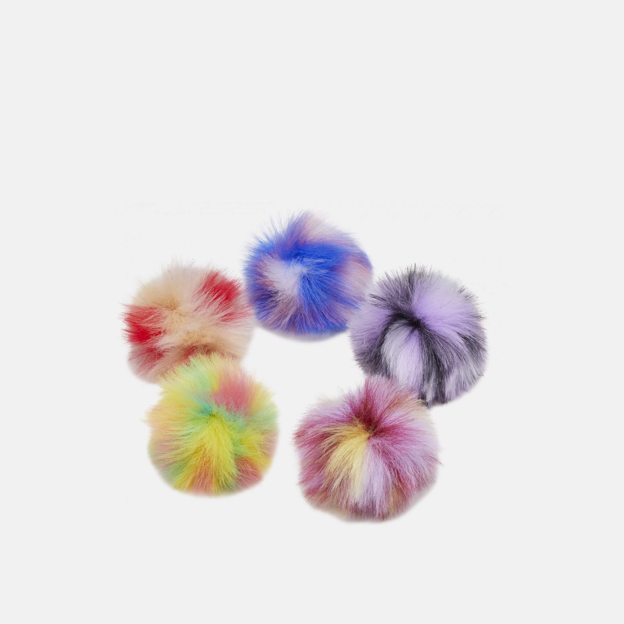 Odznáček Jibbitz - Dyed Puff - 5 ks