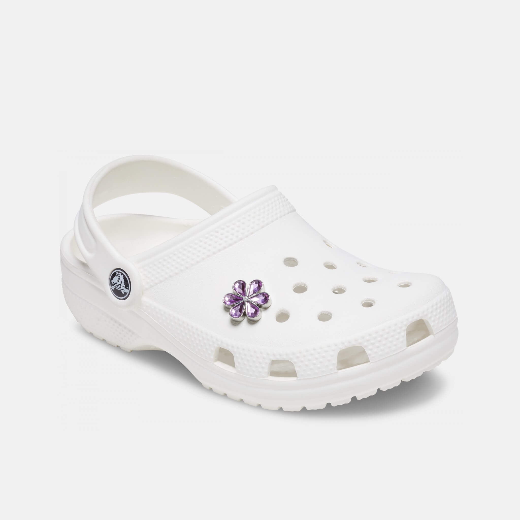 Odznáček Jibbitz - Purple Blinged Out Daisy