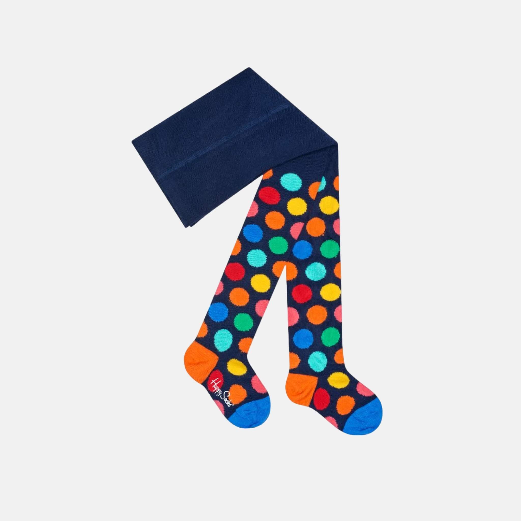 Dětské barevné punčochy Happy Socks se vzorem Big Dot