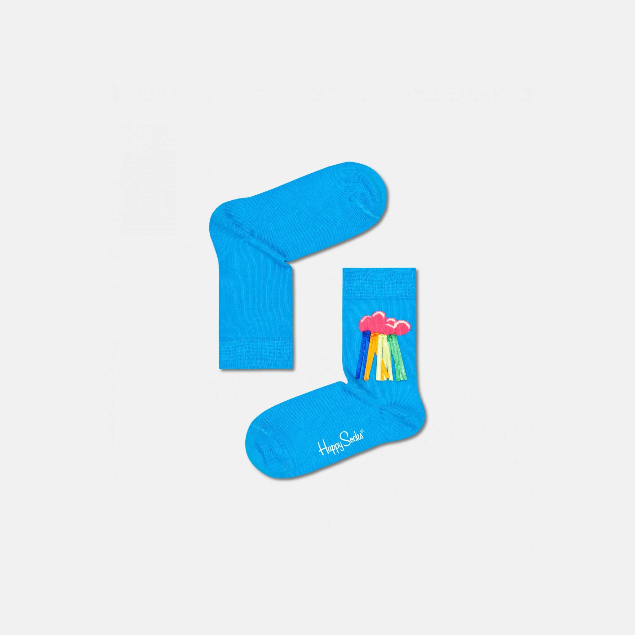Dětské modré ponožky Happy Socks s obláčkem, vzor Cloud