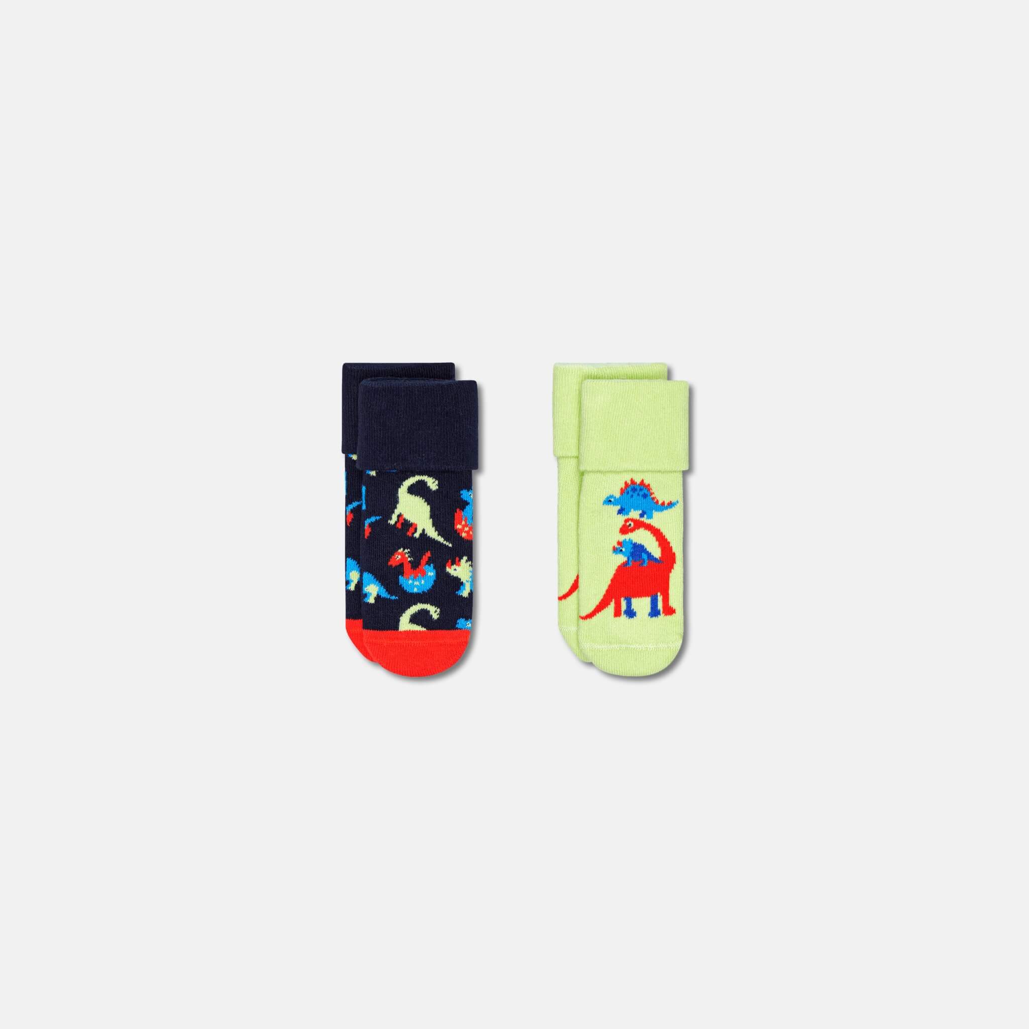 Dětské ponožky Happy Socks pro miminka, vzor Dinos - 2 páry