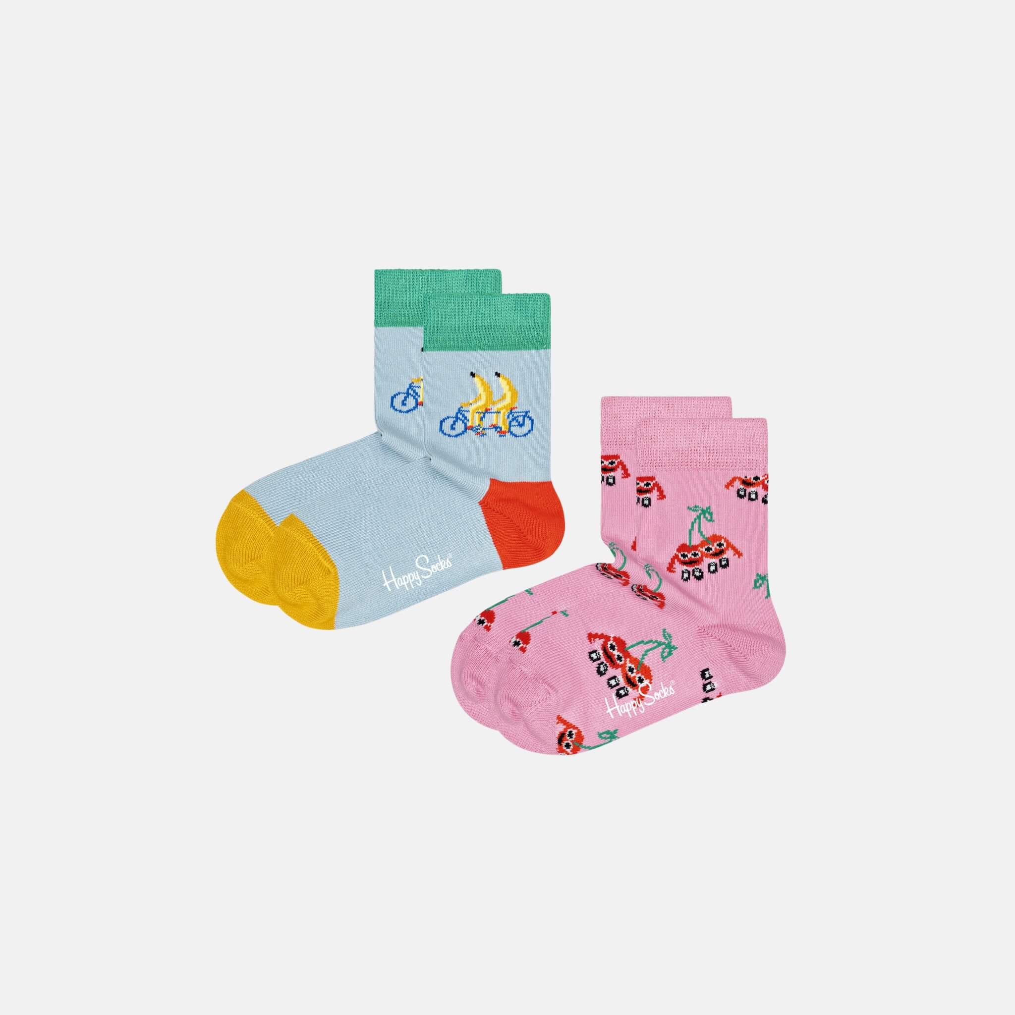 Dětské ponožky Happy Socks, vzor Fruit Mates - 2 páry