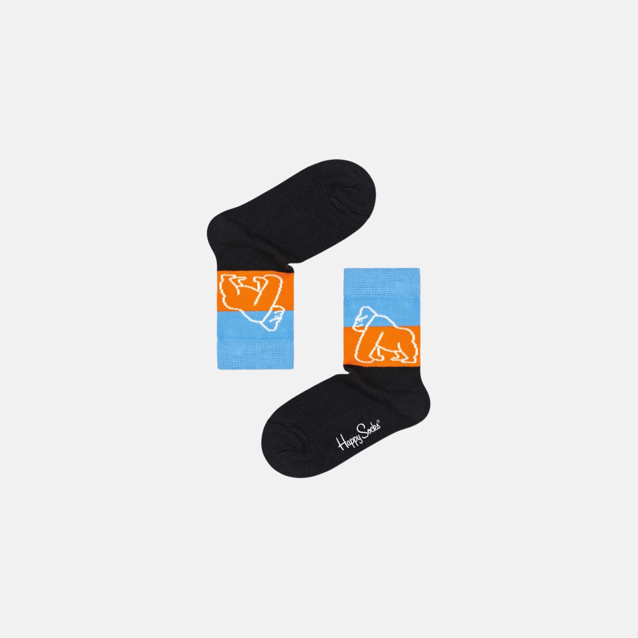 Dětské barevné ponožky Happy Socks x WWF, vzor Mountain Gorillas