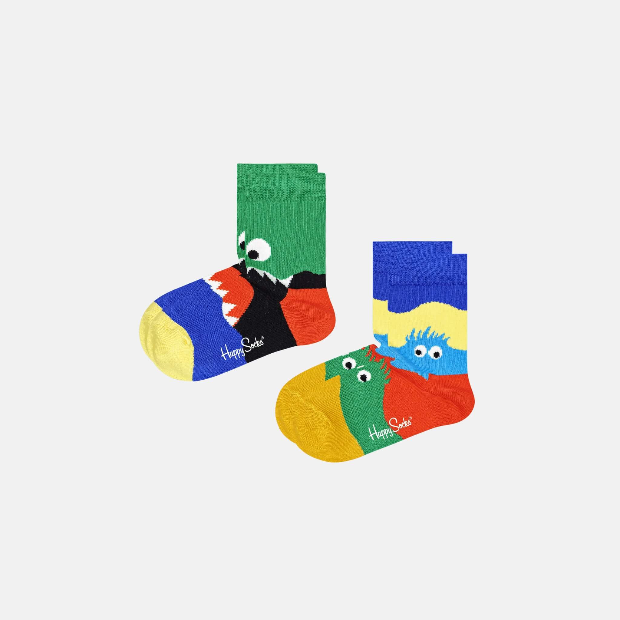 Dětské ponožky Happy Socks s příšerkami, vzor Monsters - 2 páry