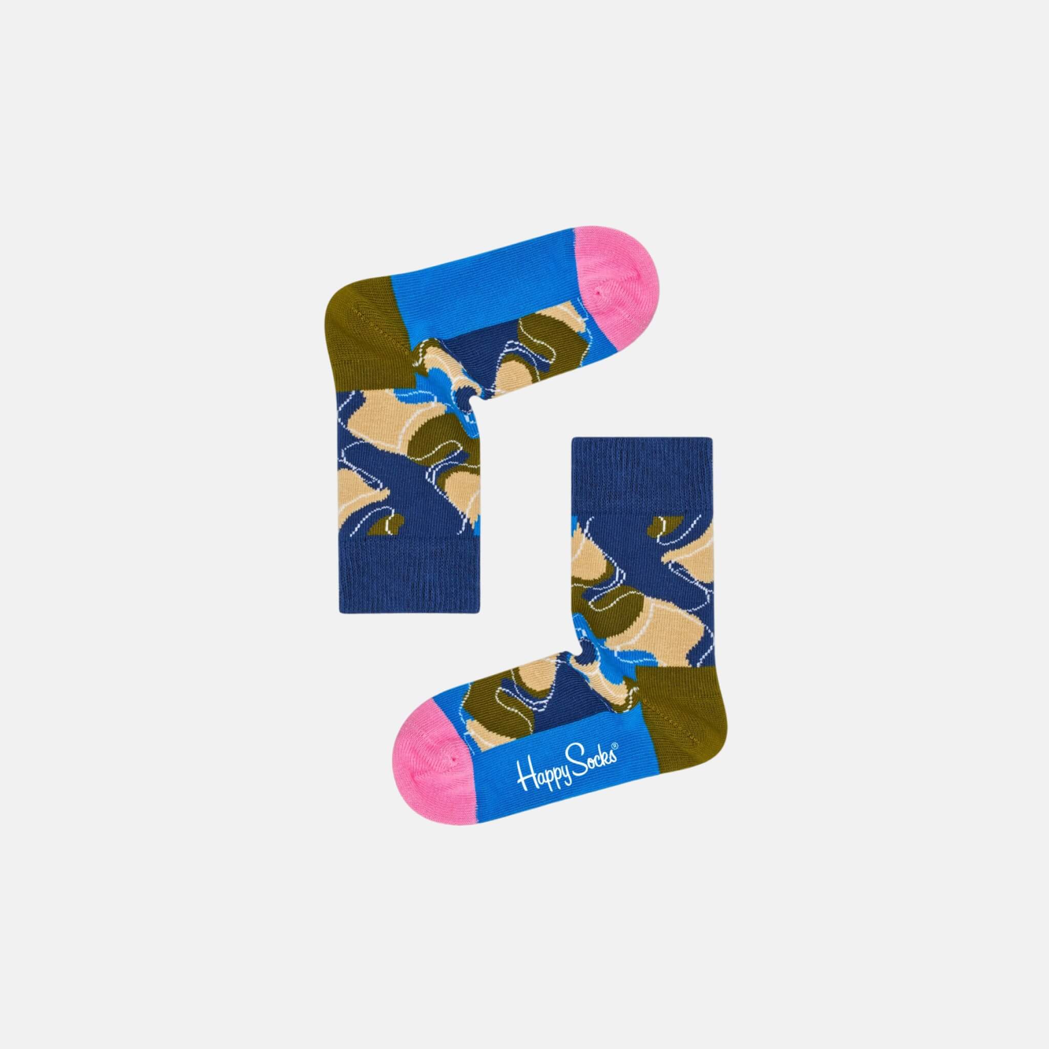 Dětské modré ponožky Happy Socks X Wiz Khalifa