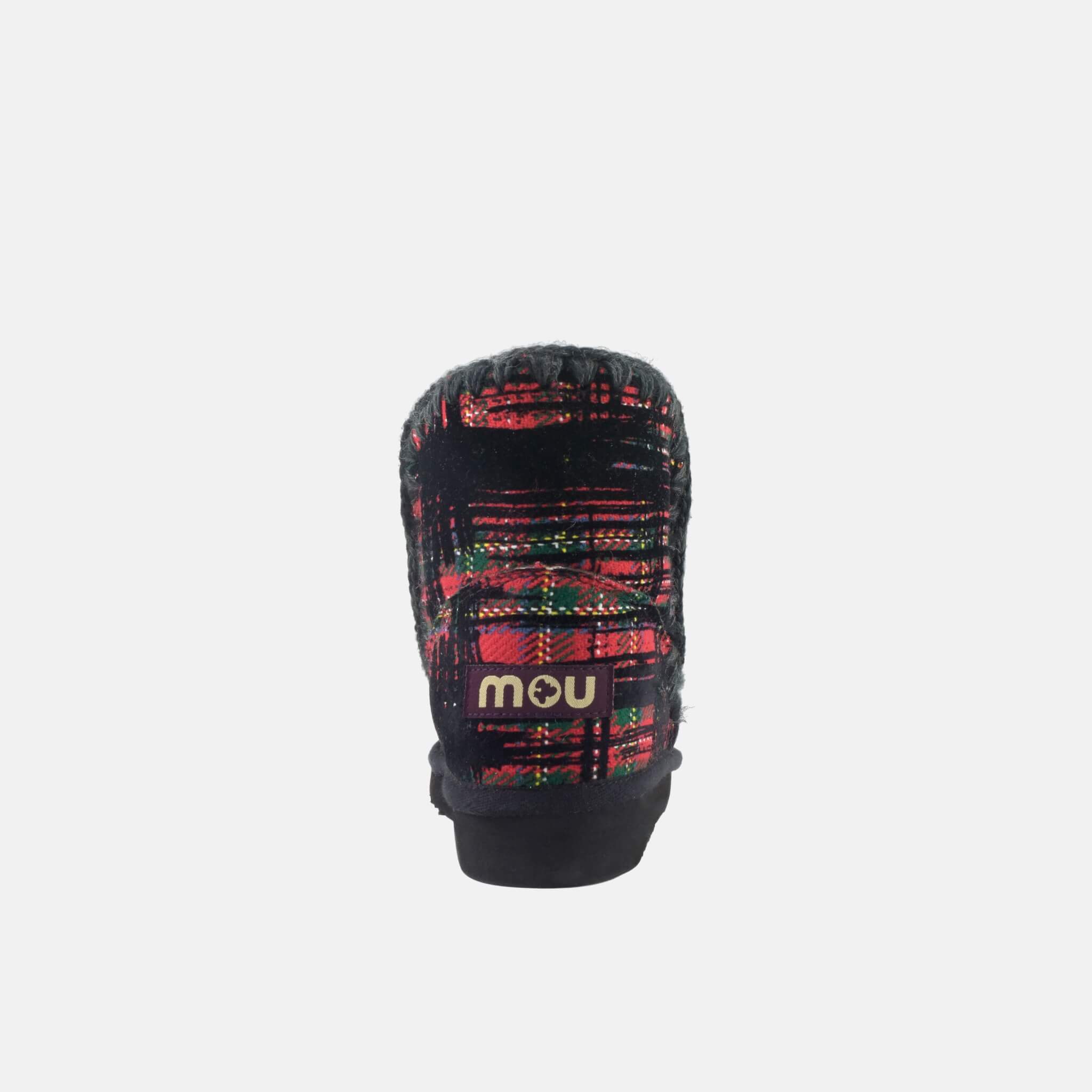 Dámské černo-červené válenky Mou Eskimo fabric