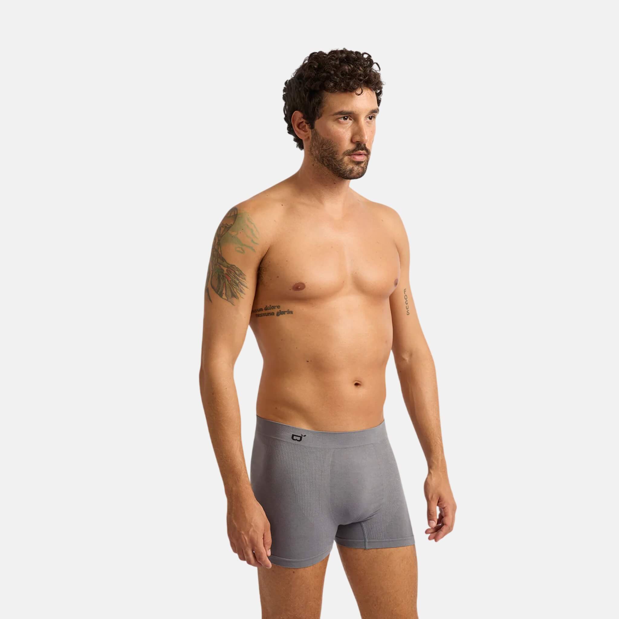 Šedé boxerky Boody Men's Original Boxers