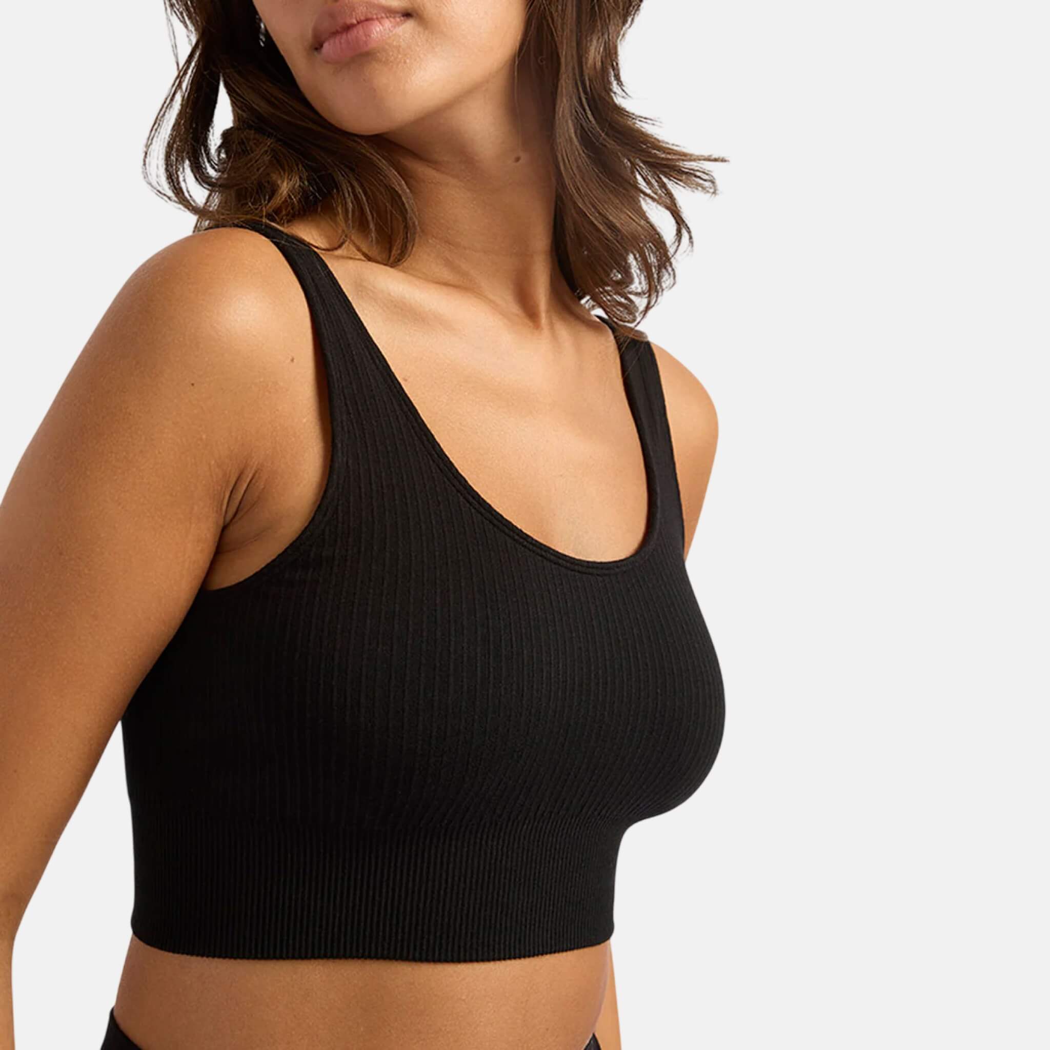 Černá podprsenka Boody Ribbed Seamless Bra