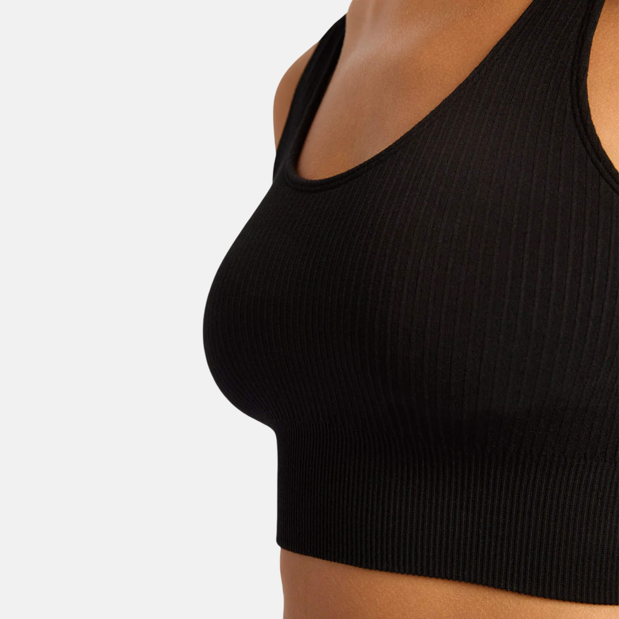 Černá podprsenka Boody Ribbed Seamless Bra