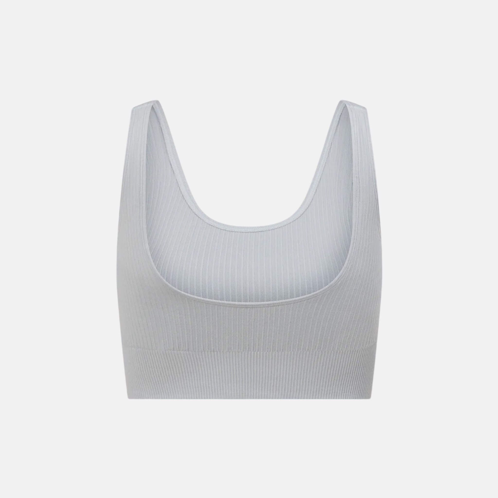 Světle šedá podprsenka Boody Ribbed Seamless Bra
