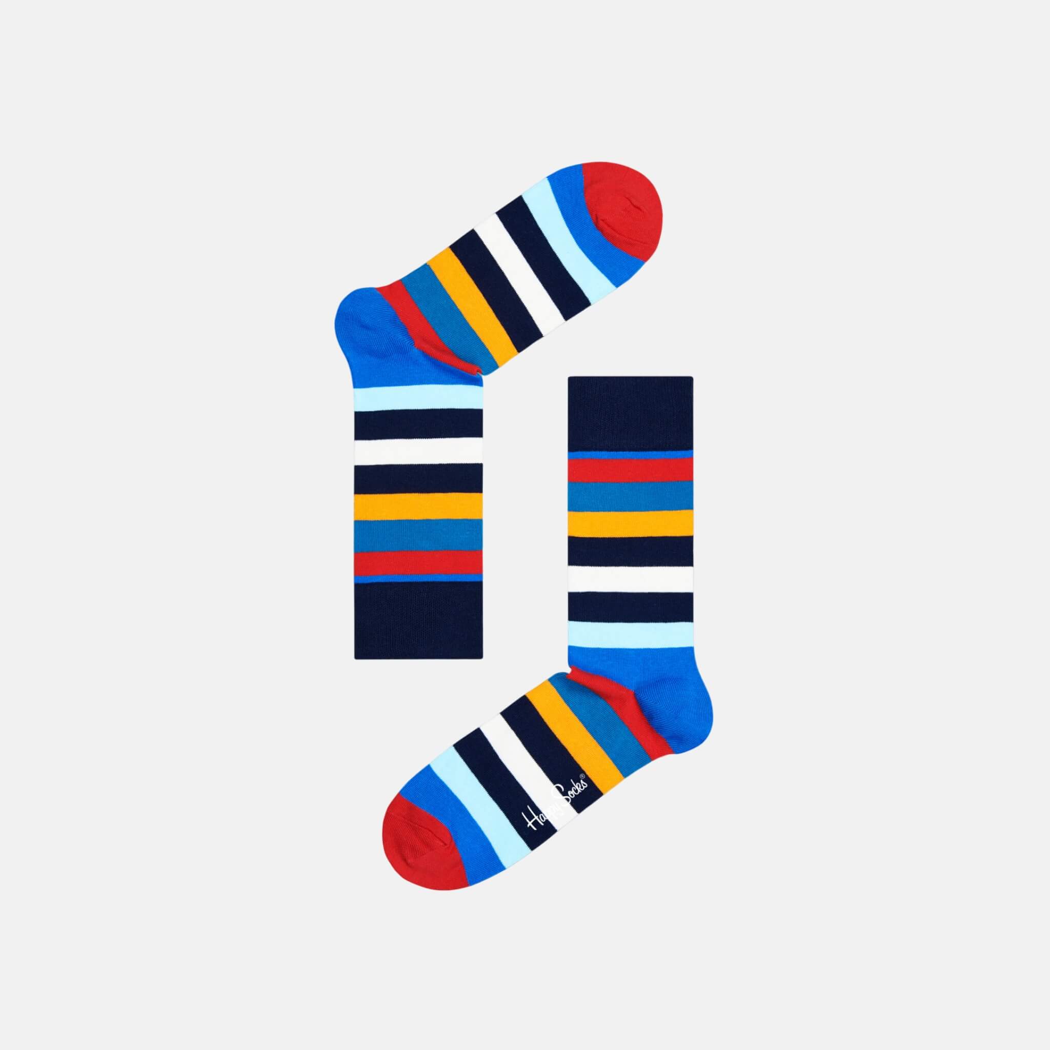 Barevné pruhované ponožky Happy Socks, vzor Stripe
