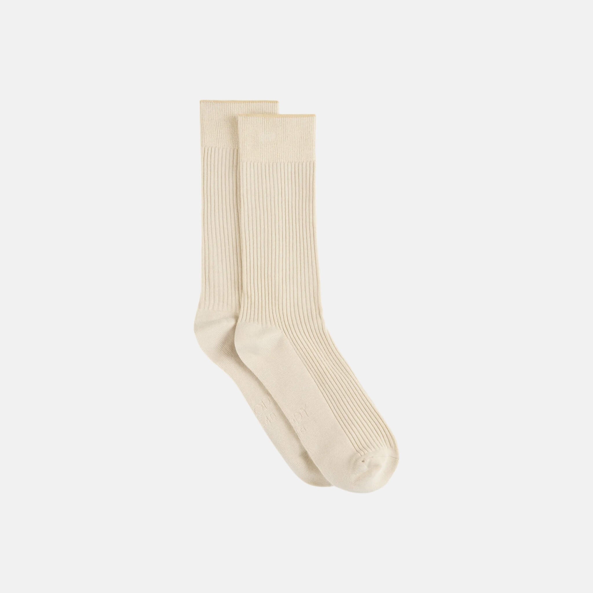 Unisex béžové ponožky Boody Ribbed Crew Socks