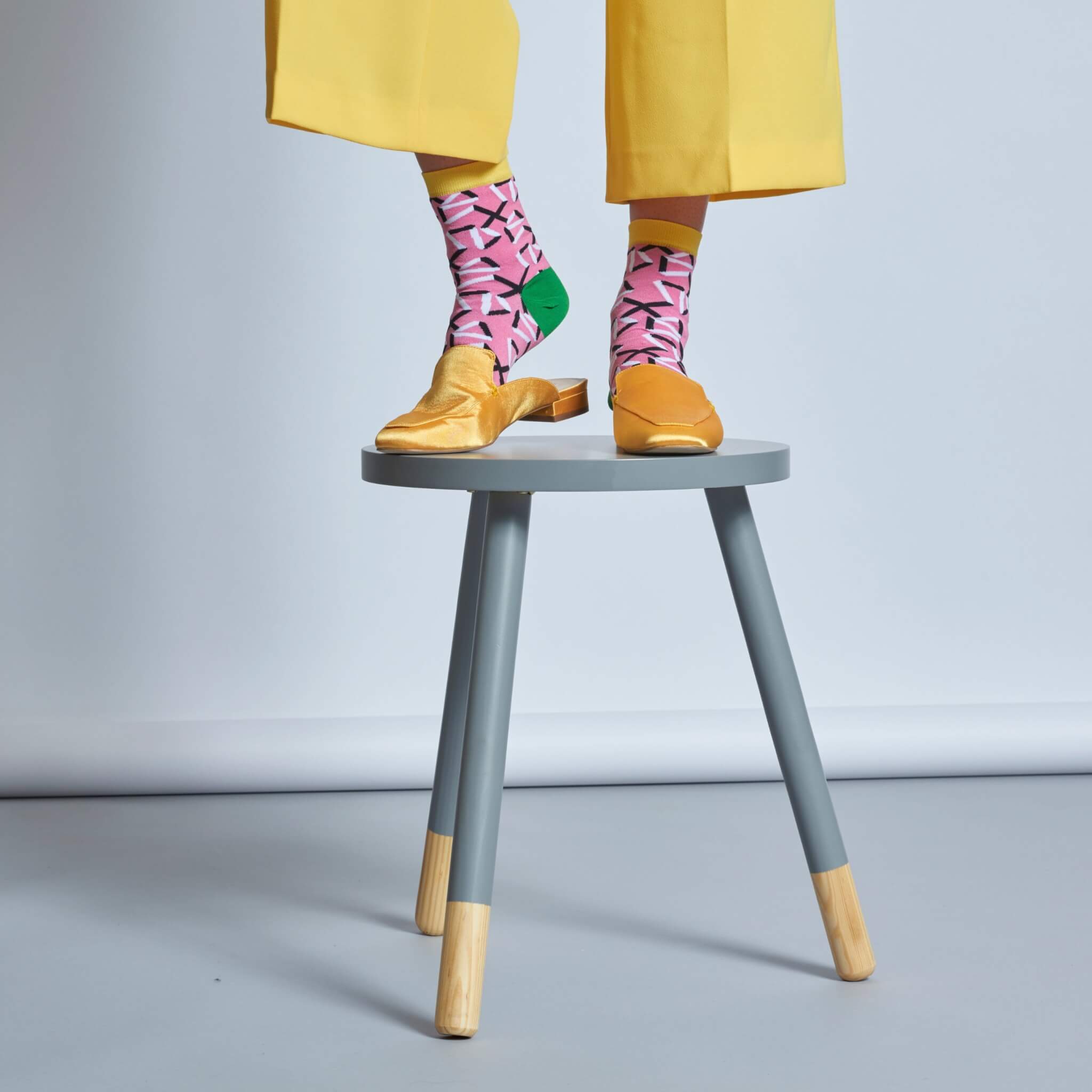 Dámské růžové ponožky Happy Socks Adela // kolekce Hysteria