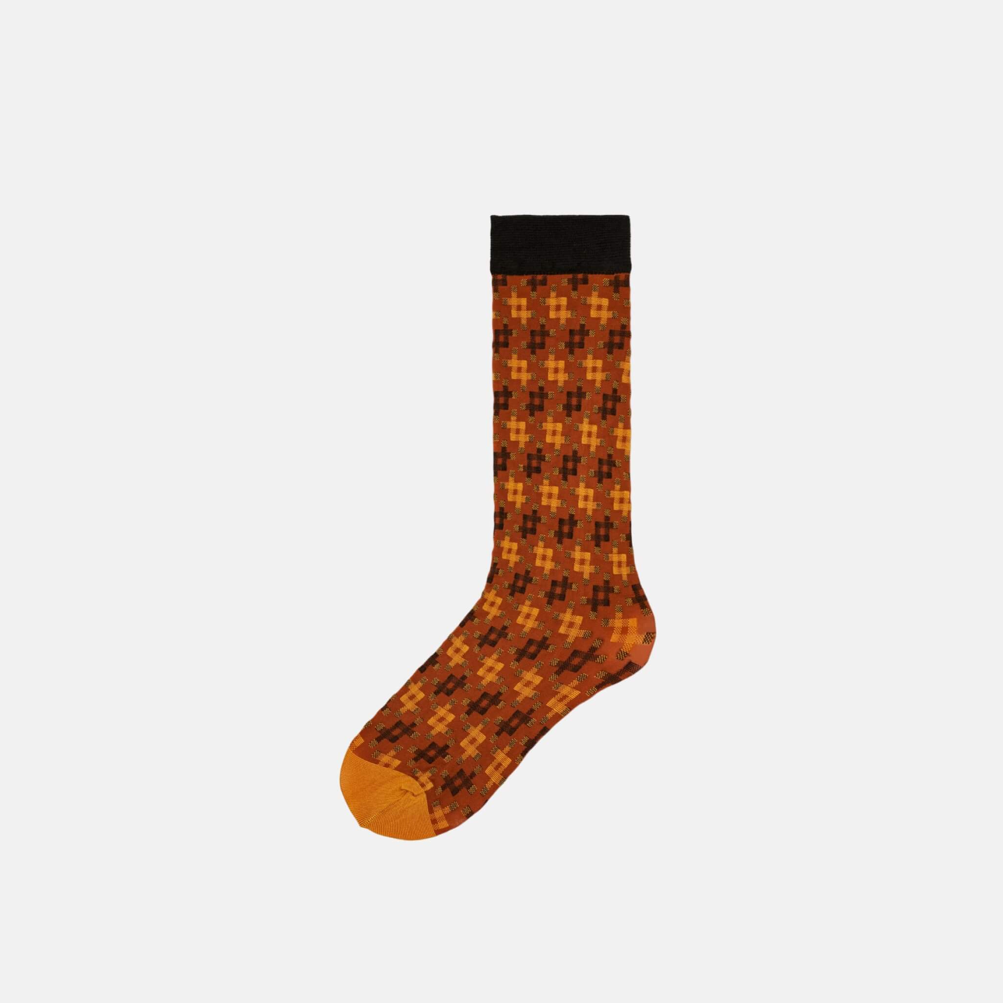 Dámské hnědé podkolenky Happy Socks Lovisa // kolekce Hysteria