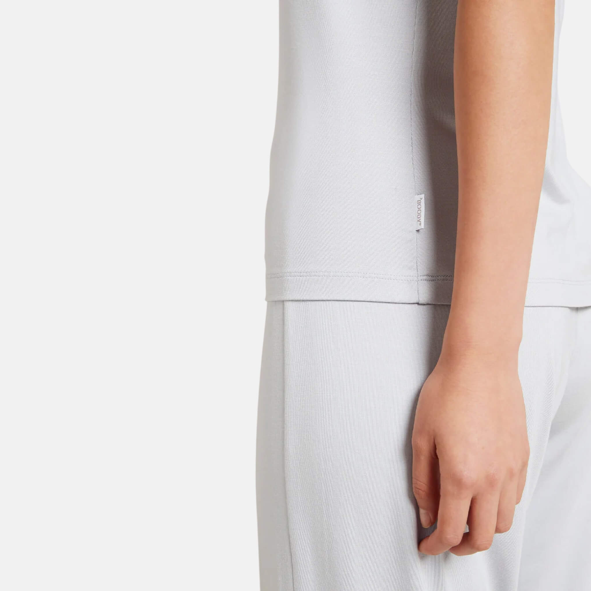 Dámské světle šedé tričko Boody Goodnight Sleep Tee